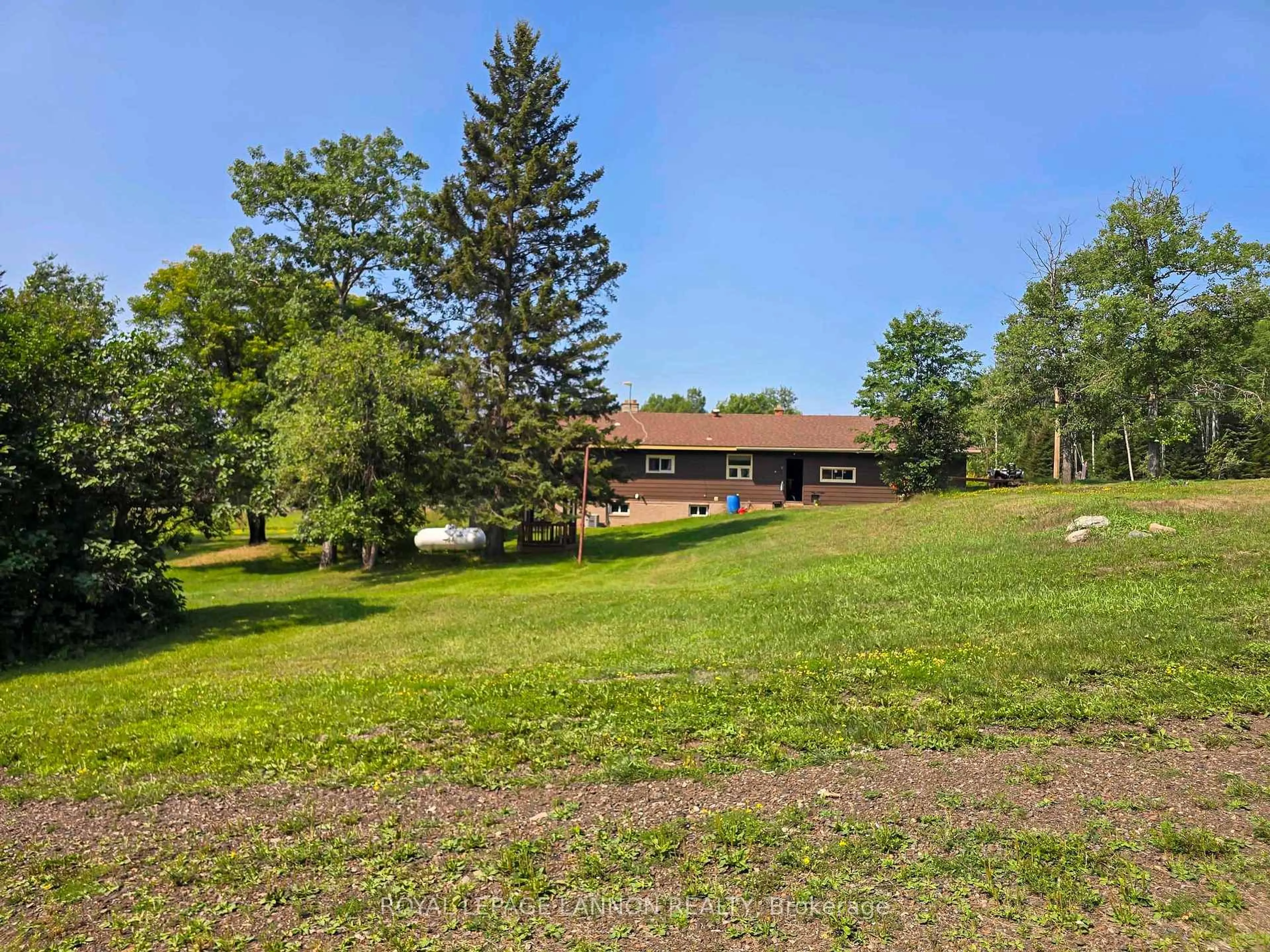 A pic from outside/outdoor area/front of a property/back of a property/a pic from drone, unknown for 5140 Hwy 11/17, Conmee Ontario P7K 0H7