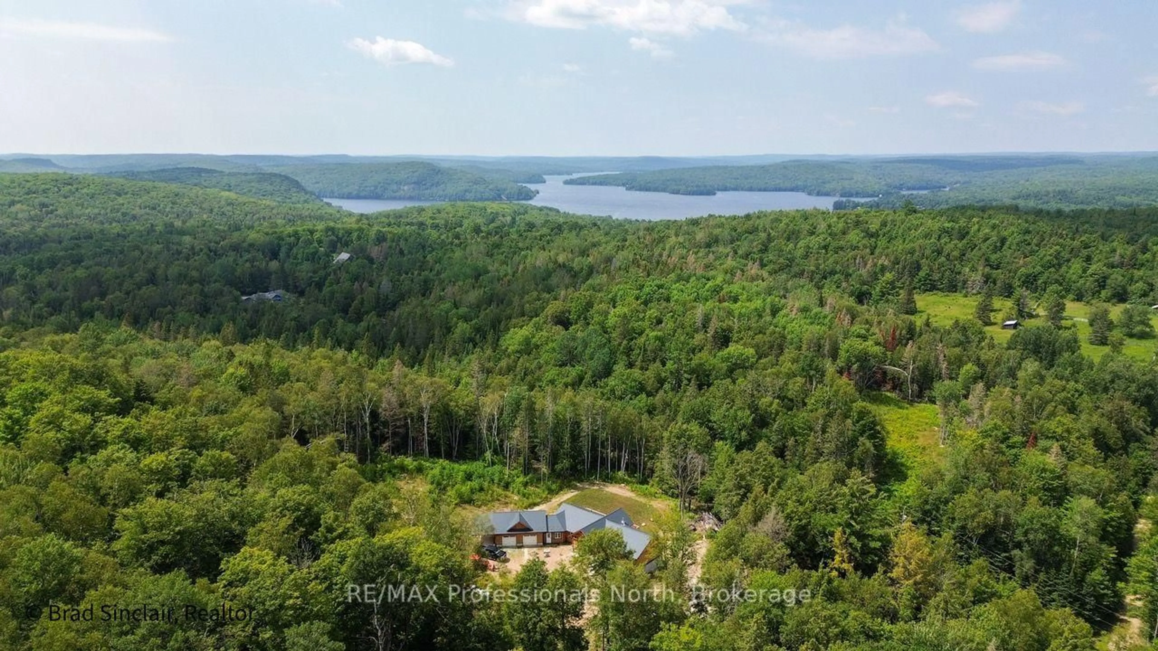 A pic from outside/outdoor area/front of a property/back of a property/a pic from drone, water/lake/river/ocean view for 511 Brethour Rd, Bancroft Ontario K0L 1C0