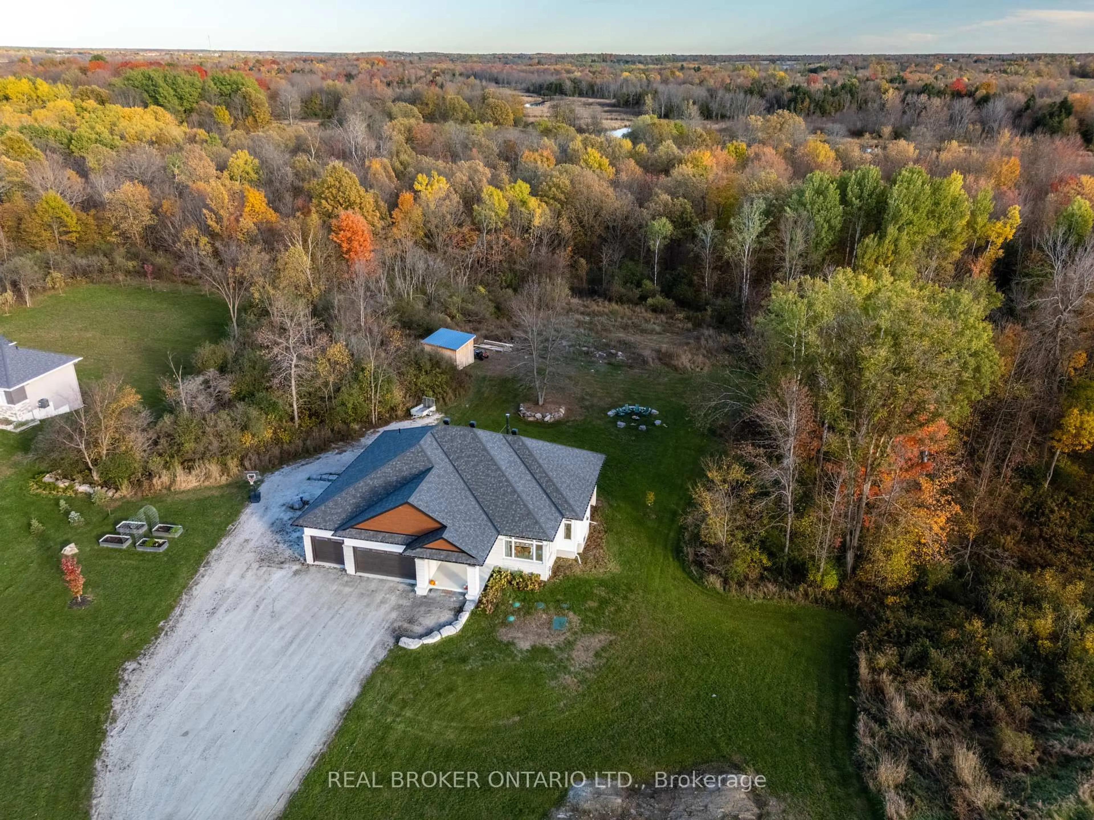 A pic from outside/outdoor area/front of a property/back of a property/a pic from drone, water/lake/river/ocean view for 119 Ernest Way, Carleton Place Ontario K7H 0B3