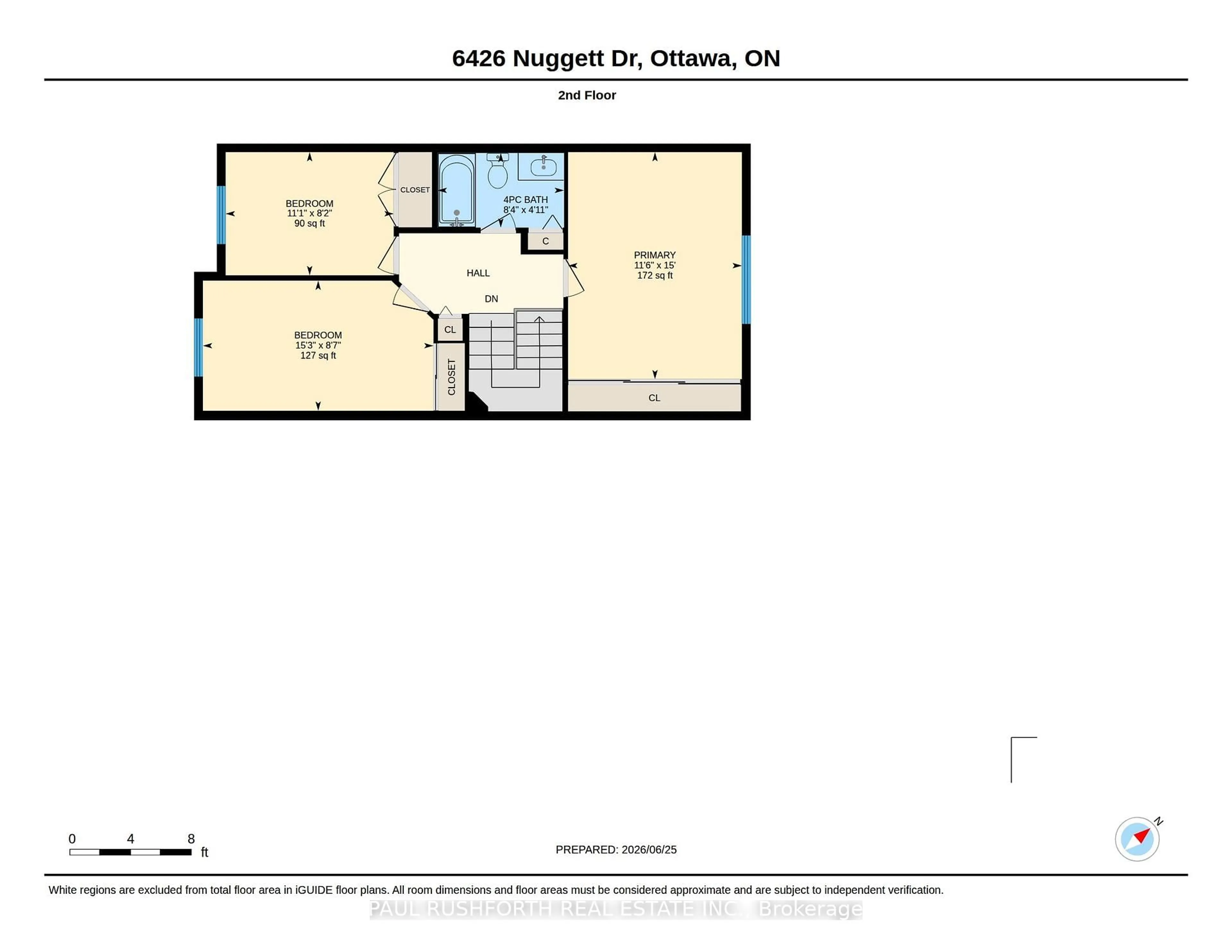 Floor plan for 6426 Nuggett Dr, Orleans Ontario K1C 4X8