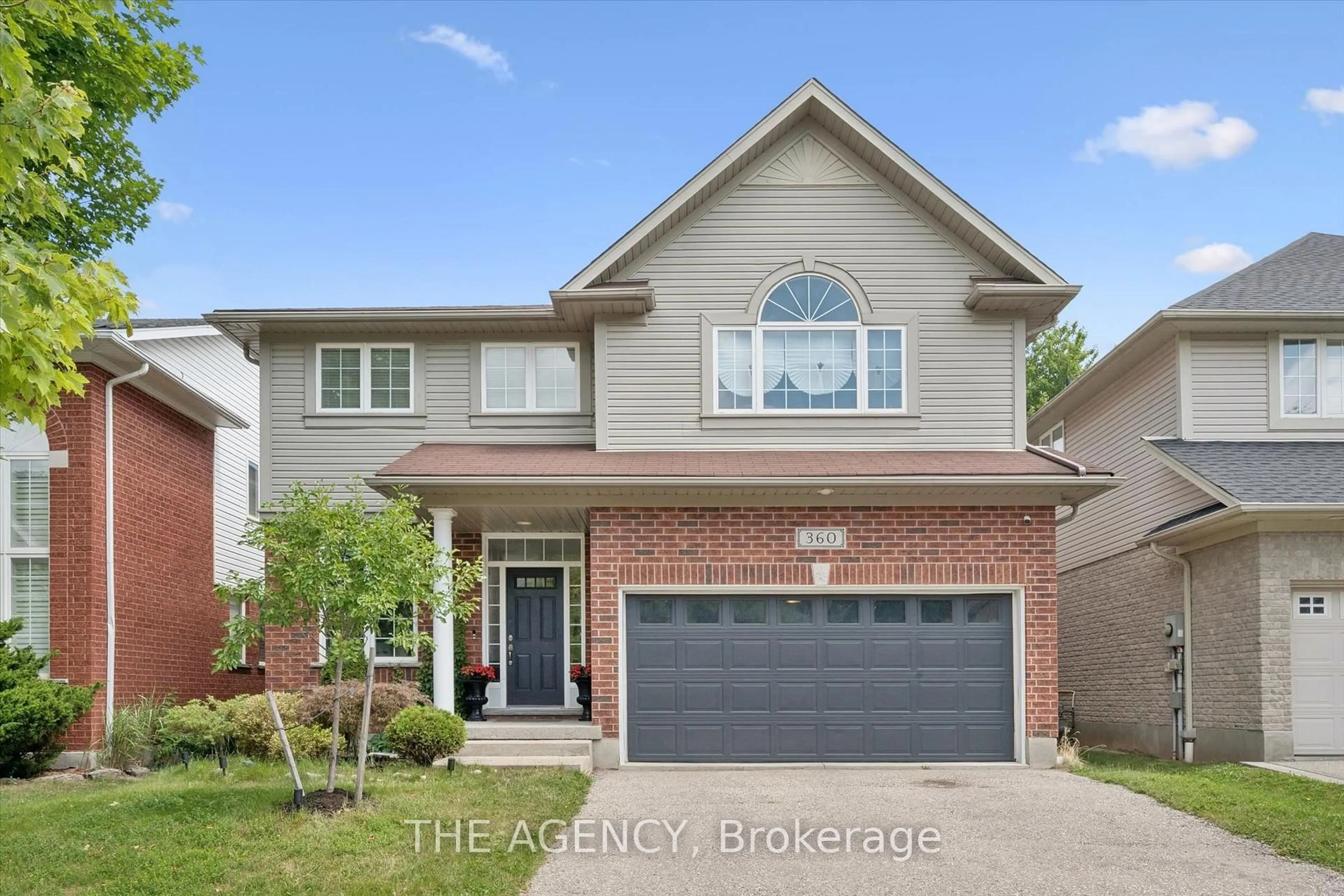 Home with brick exterior material, street for 360 Red Osier Rd, Waterloo Ontario N2V 2V8