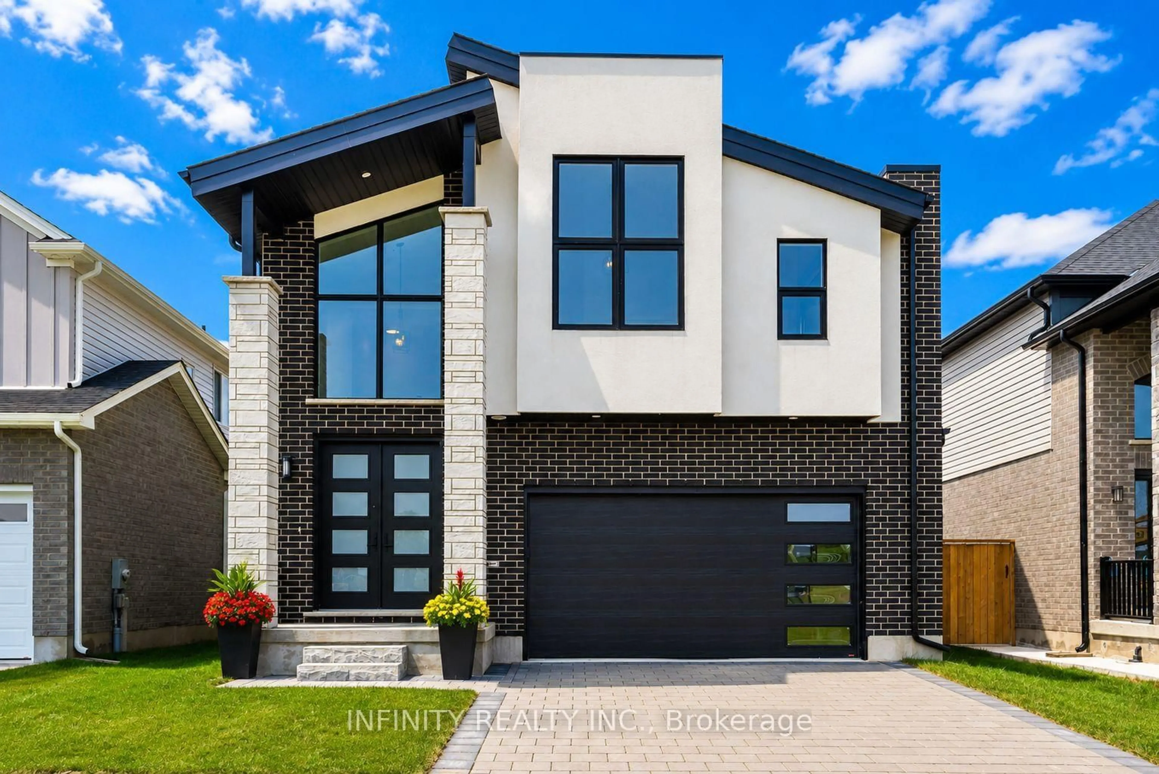 Home with brick exterior material, street for 157 Crestview Dr, Middlesex Centre Ontario N0L 1R0