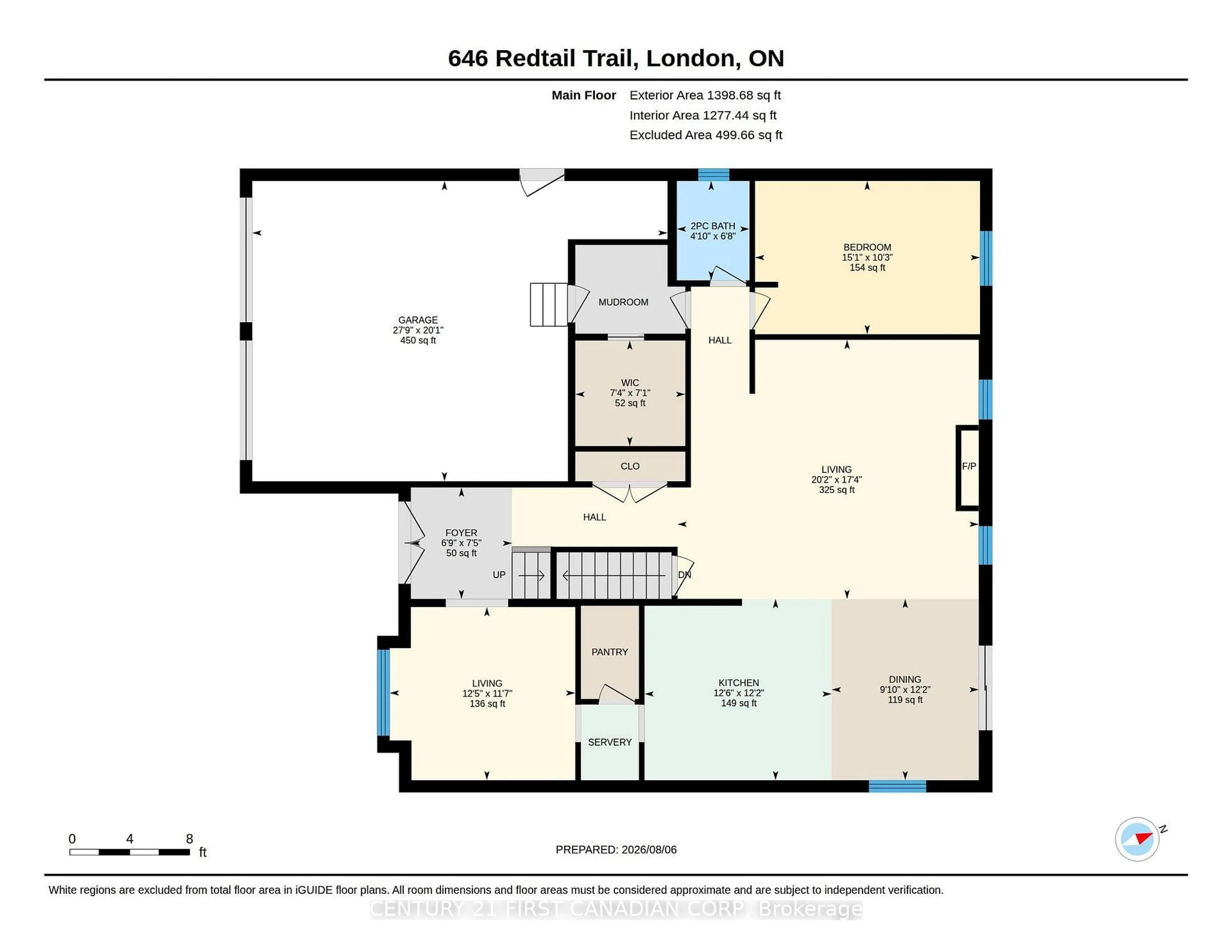 Floor plan for 646 Redtail Tr, London North Ontario N6H 5X7