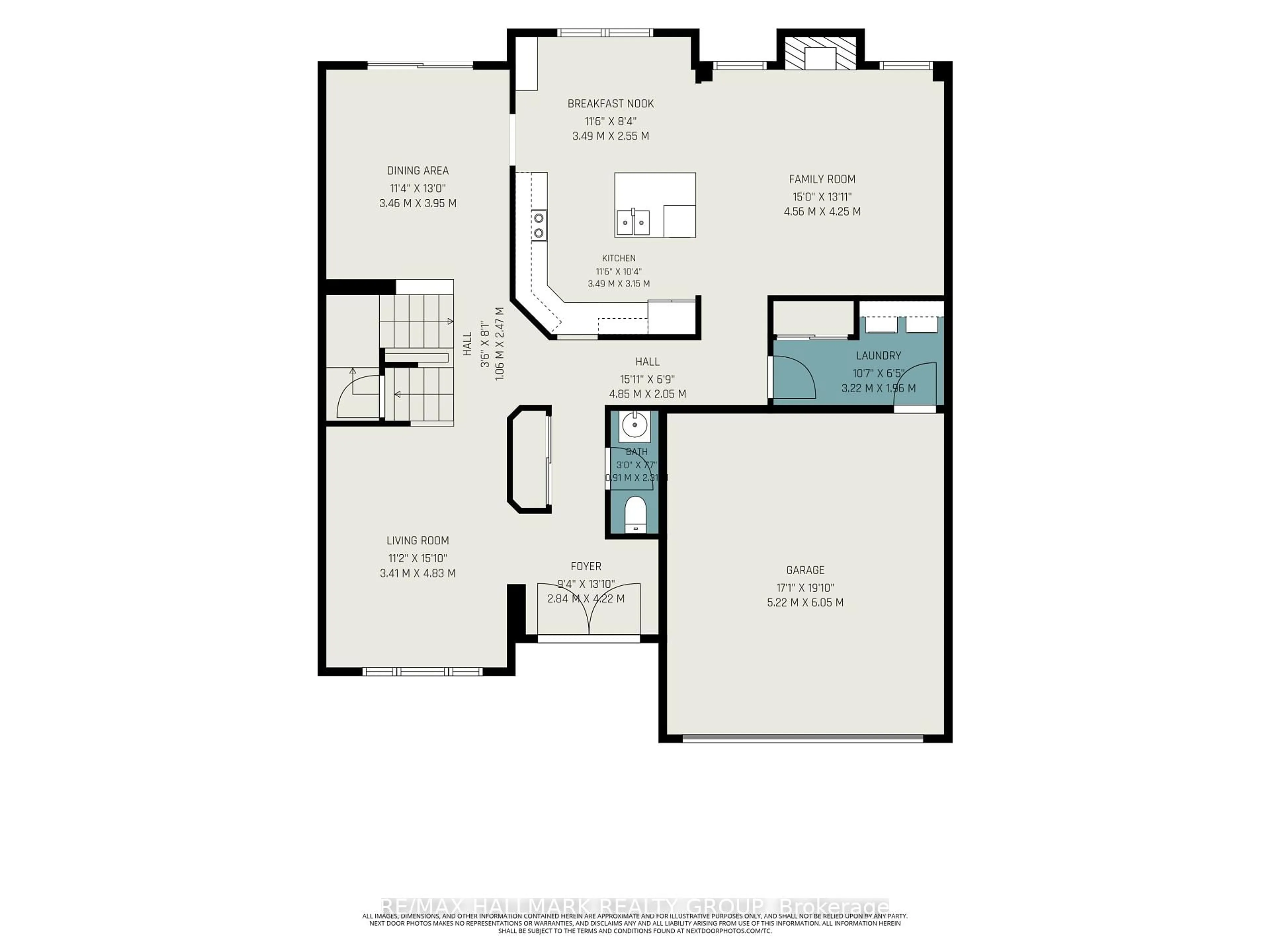Floor plan for 302 Grayburn Way, Ottawa Ontario K2J 0V8