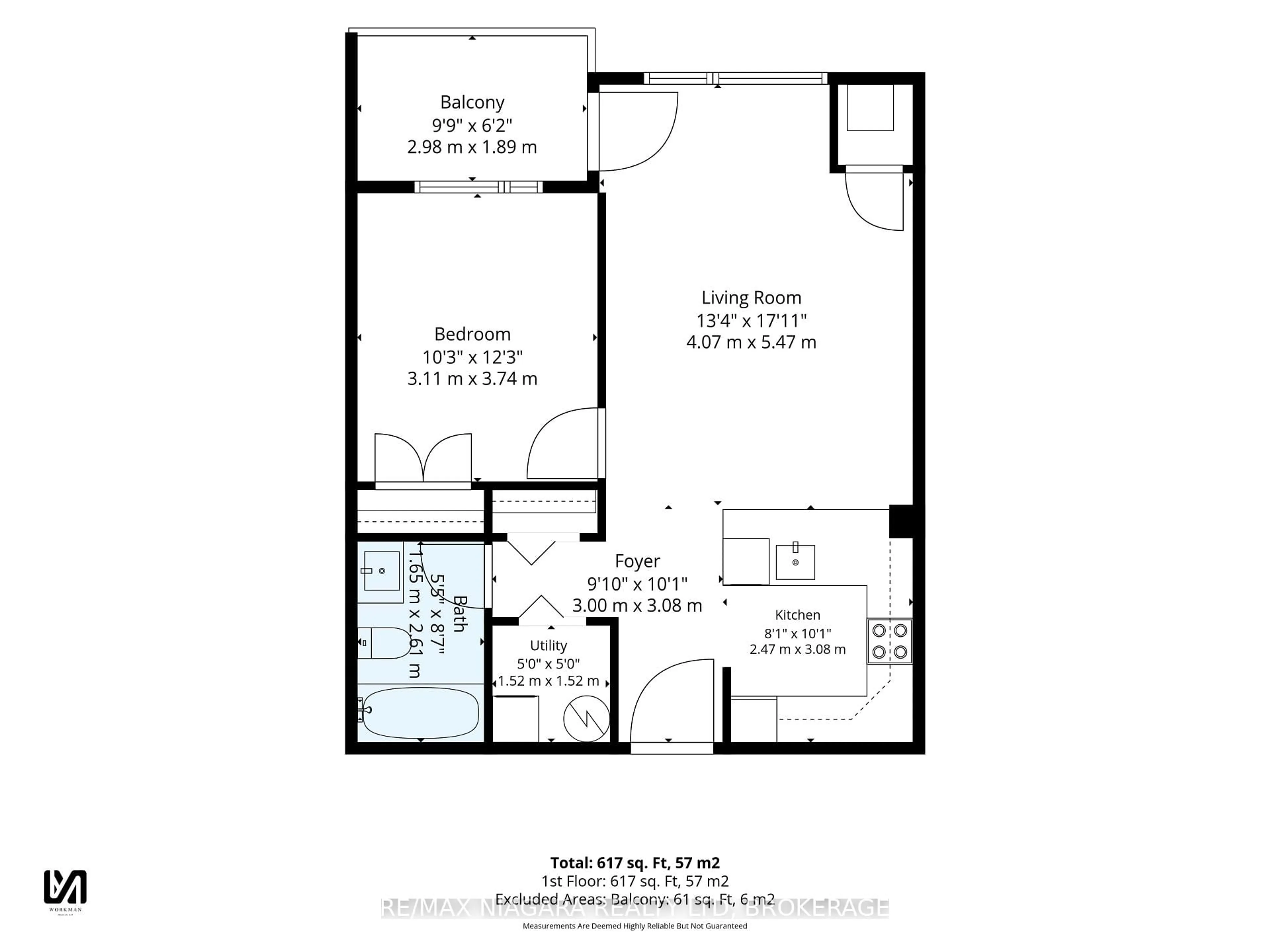 Floor plan for 3998 Victoria Ave #405, Lincoln Ontario L0R 2C0