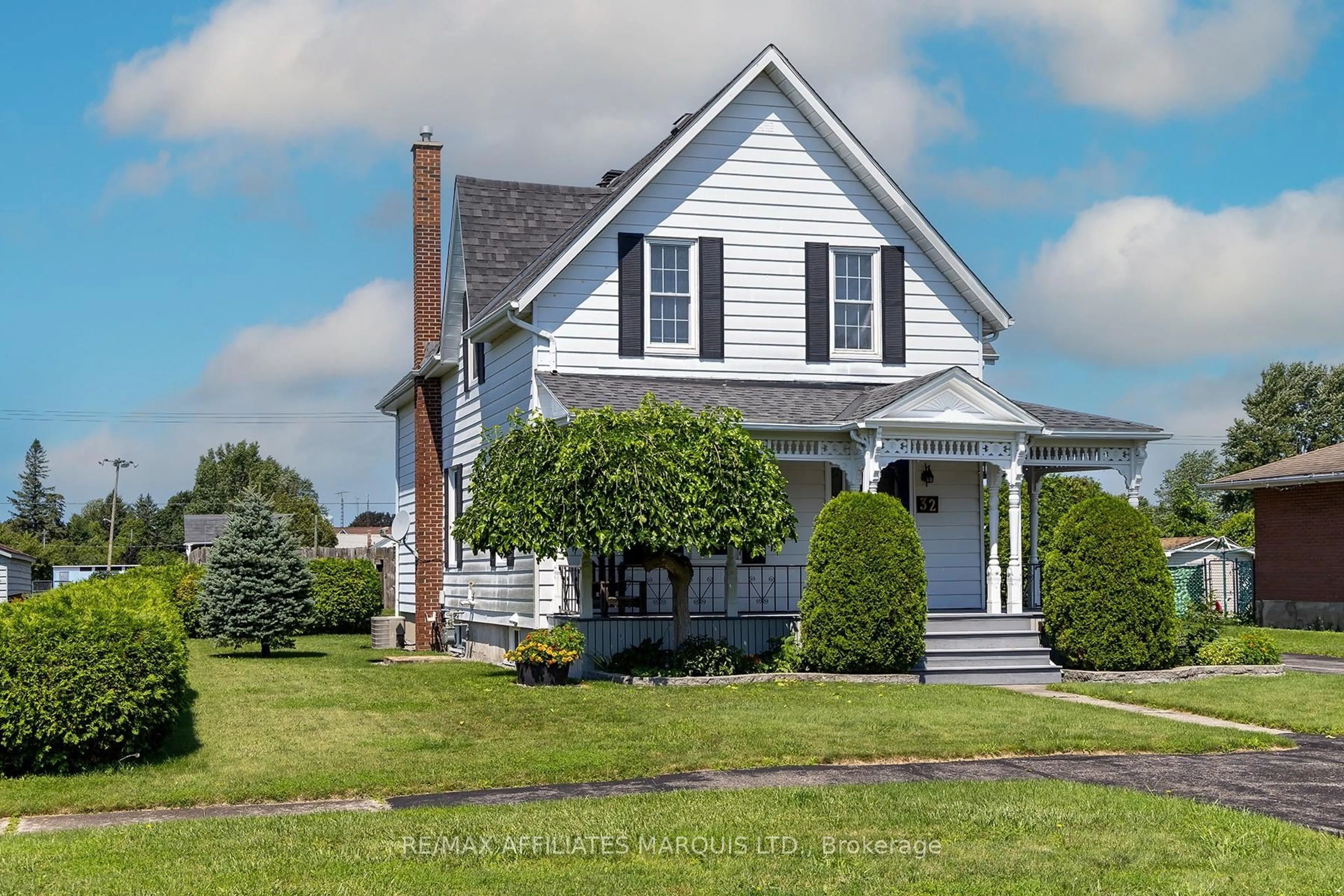 Home with vinyl exterior material, street for 32 Church St, South Dundas Ontario K0E 1K0