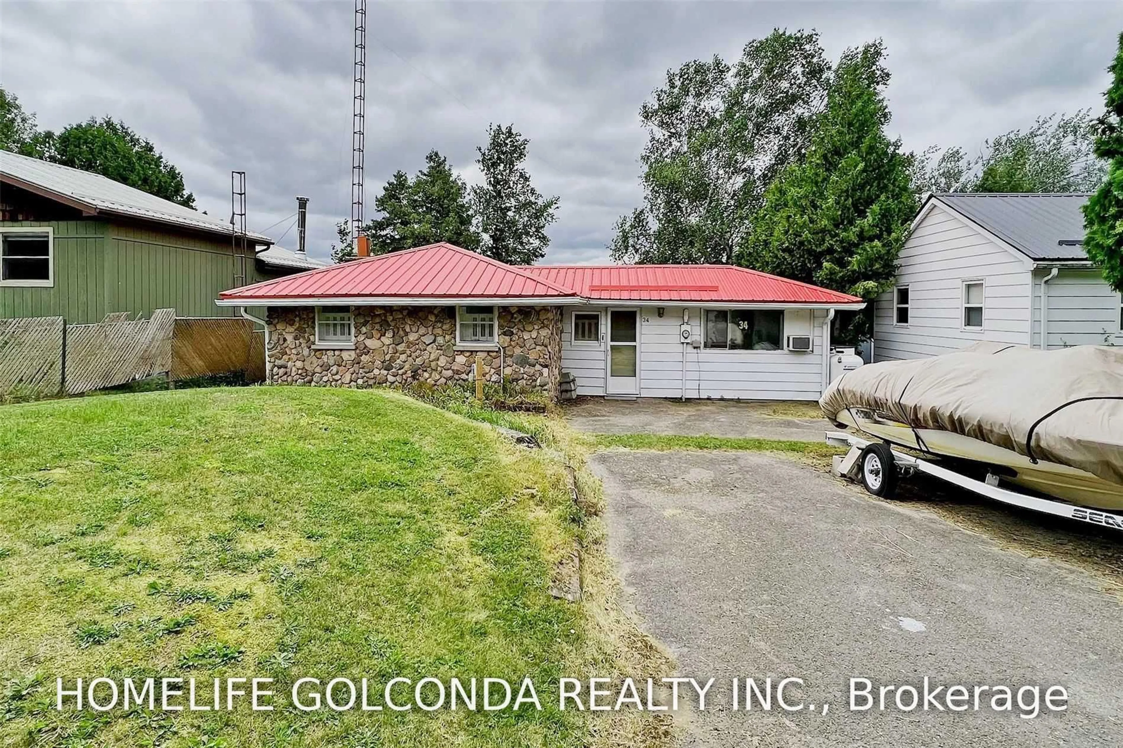A pic from outside/outdoor area/front of a property/back of a property/a pic from drone, building for 34 Antiquary Rd, Kawartha Lakes Ontario K0M 2B0