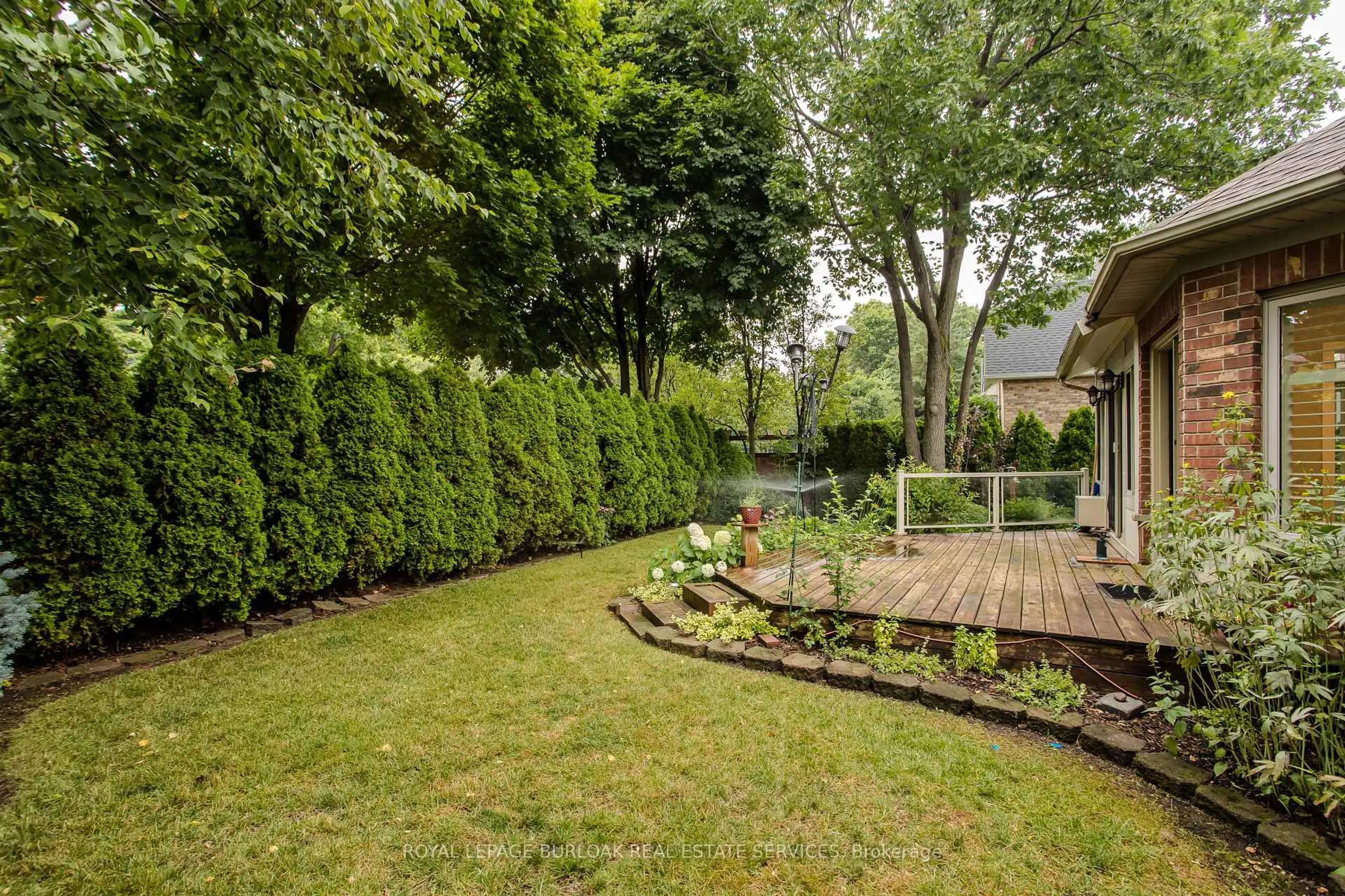 Patio, forest/trees view for 54 Waterwheel Cres, Hamilton Ontario L9H 7B7