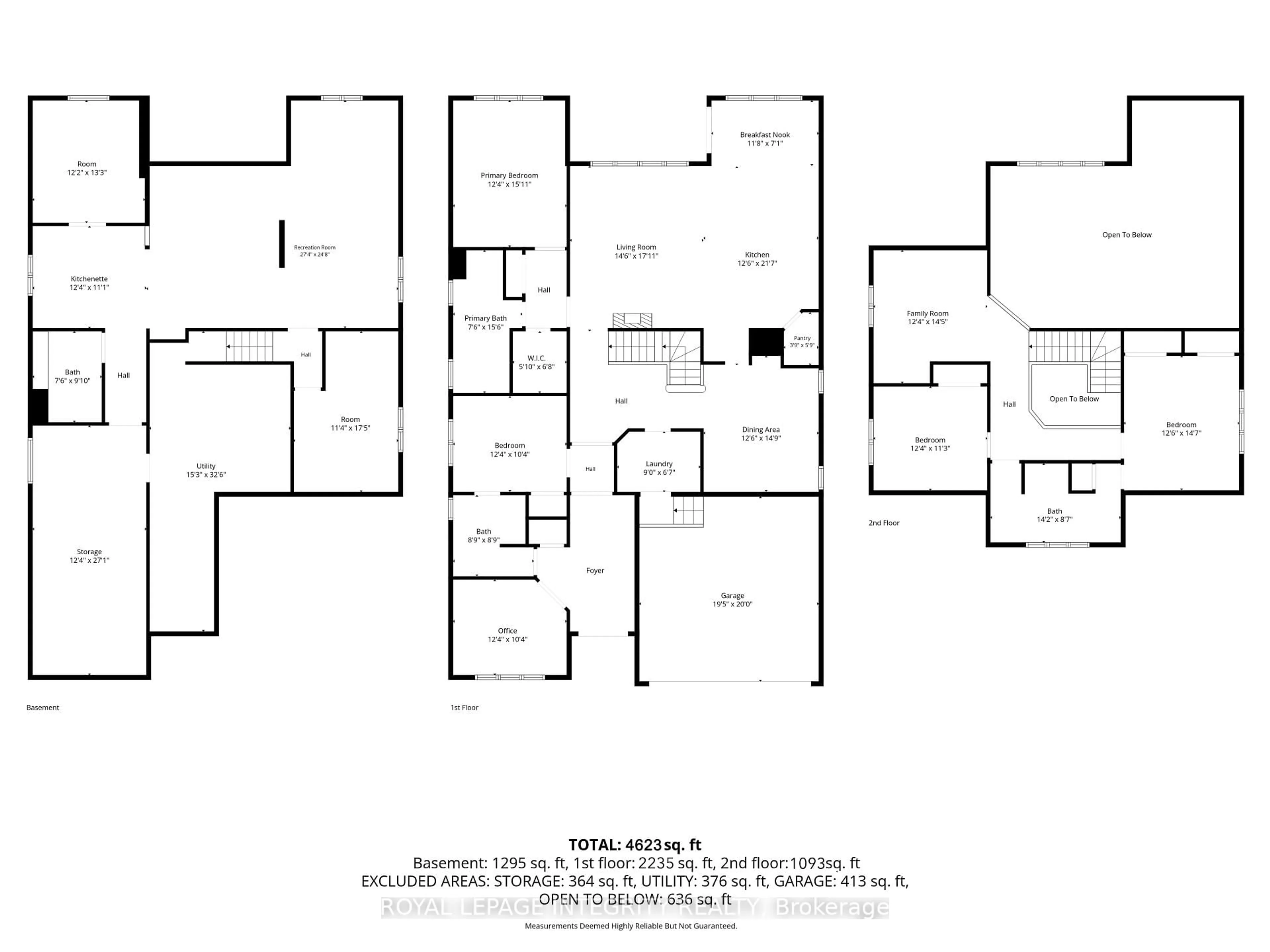 Floor plan for 240 Trailgate St, Ottawa Ontario K1V 0Z9