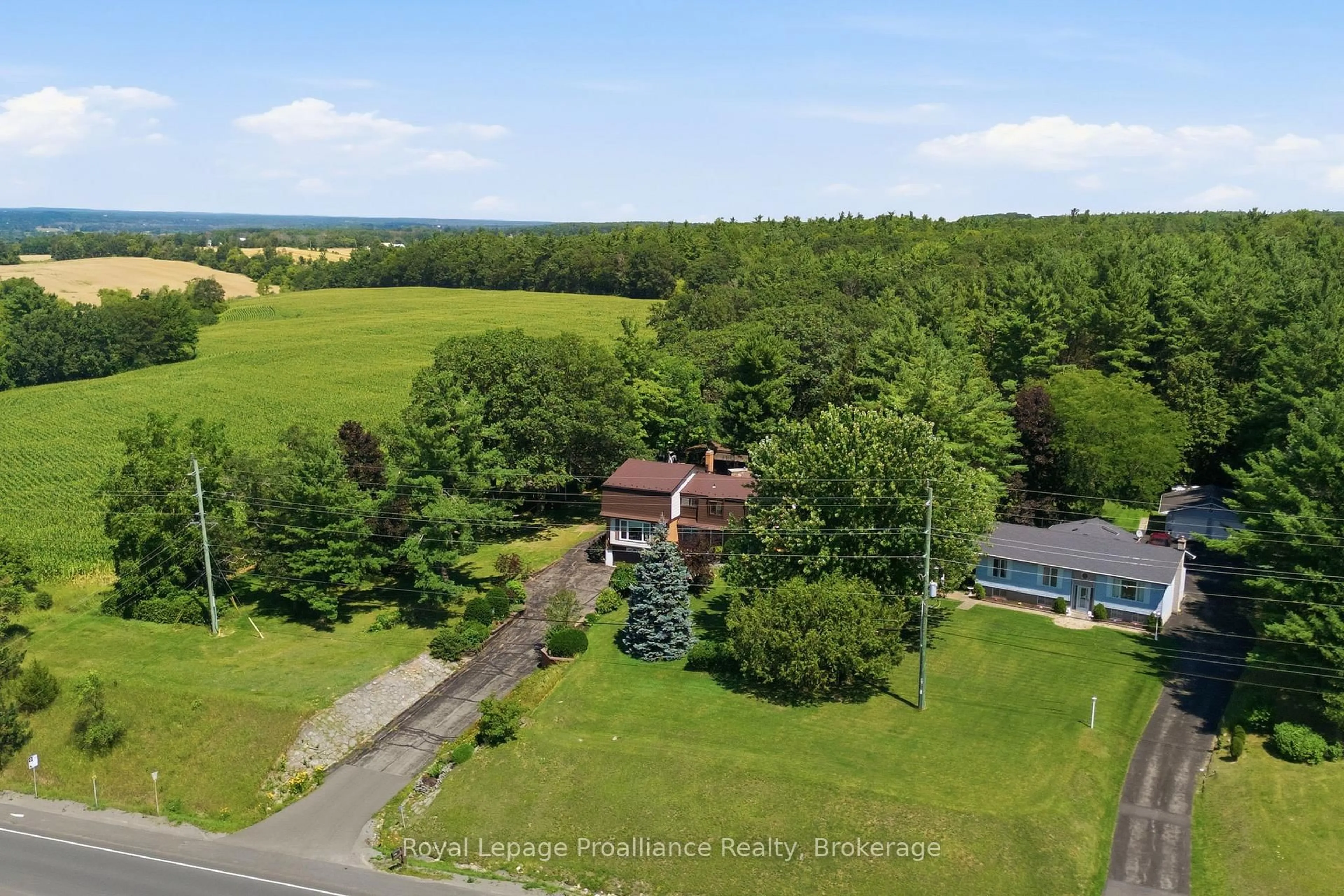 A pic from outside/outdoor area/front of a property/back of a property/a pic from drone, unknown for 1698 Foxboro-Stirling Rd, Stirling Ontario K0K 3E0