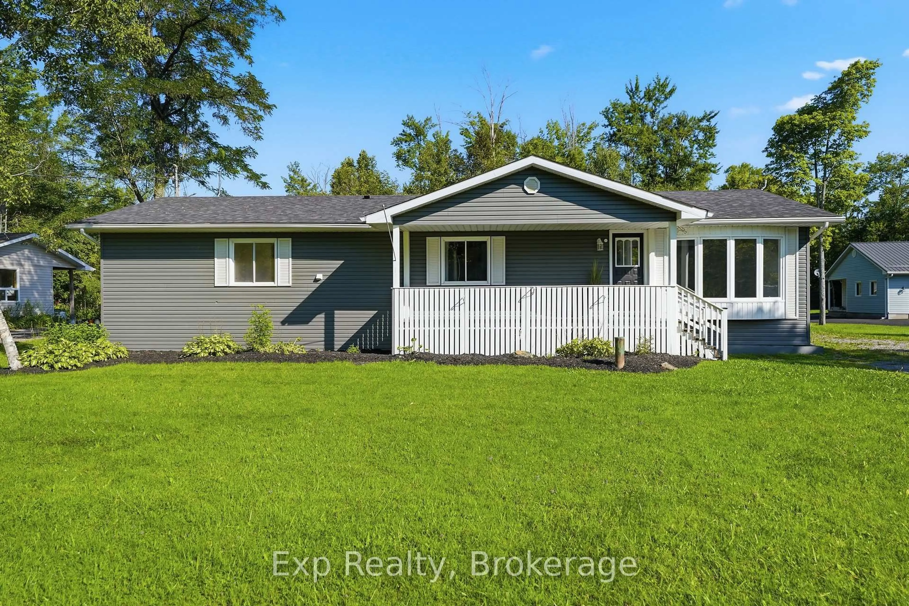 Home with vinyl exterior material, water/lake/river/ocean view for 85 River Garden Rd, Limoges Ontario K0K 2M0
