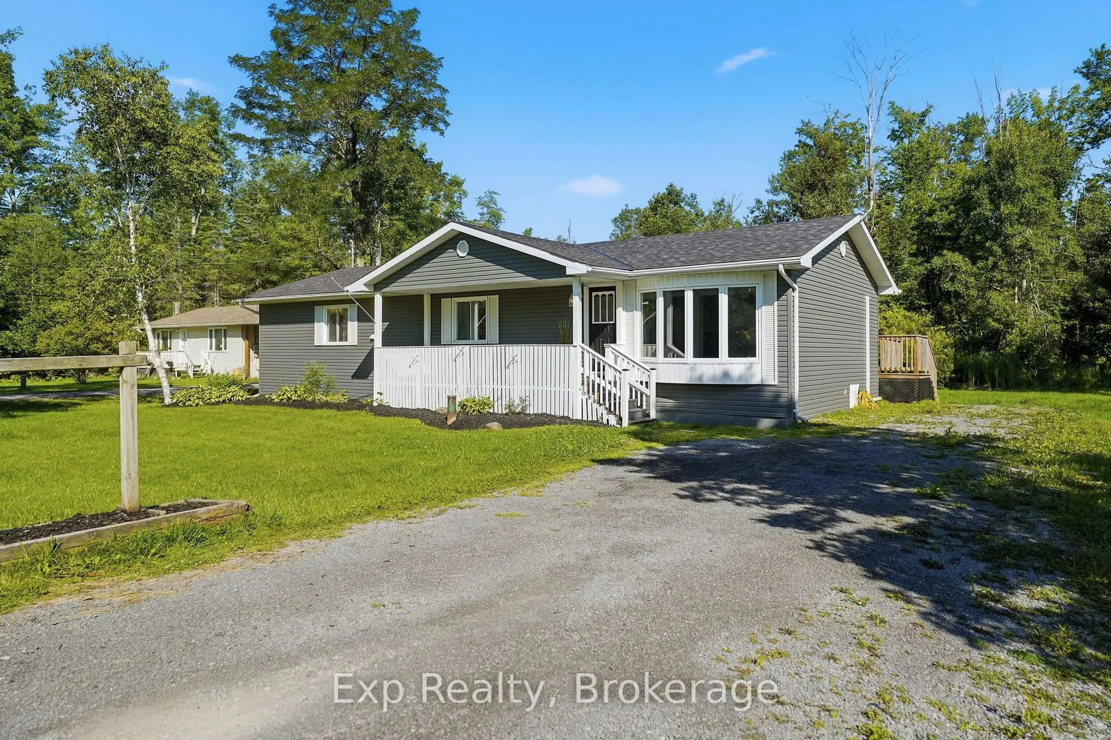 A pic from outside/outdoor area/front of a property/back of a property/a pic from drone, street for 85 River Garden Rd, Limoges Ontario K0K 2M0