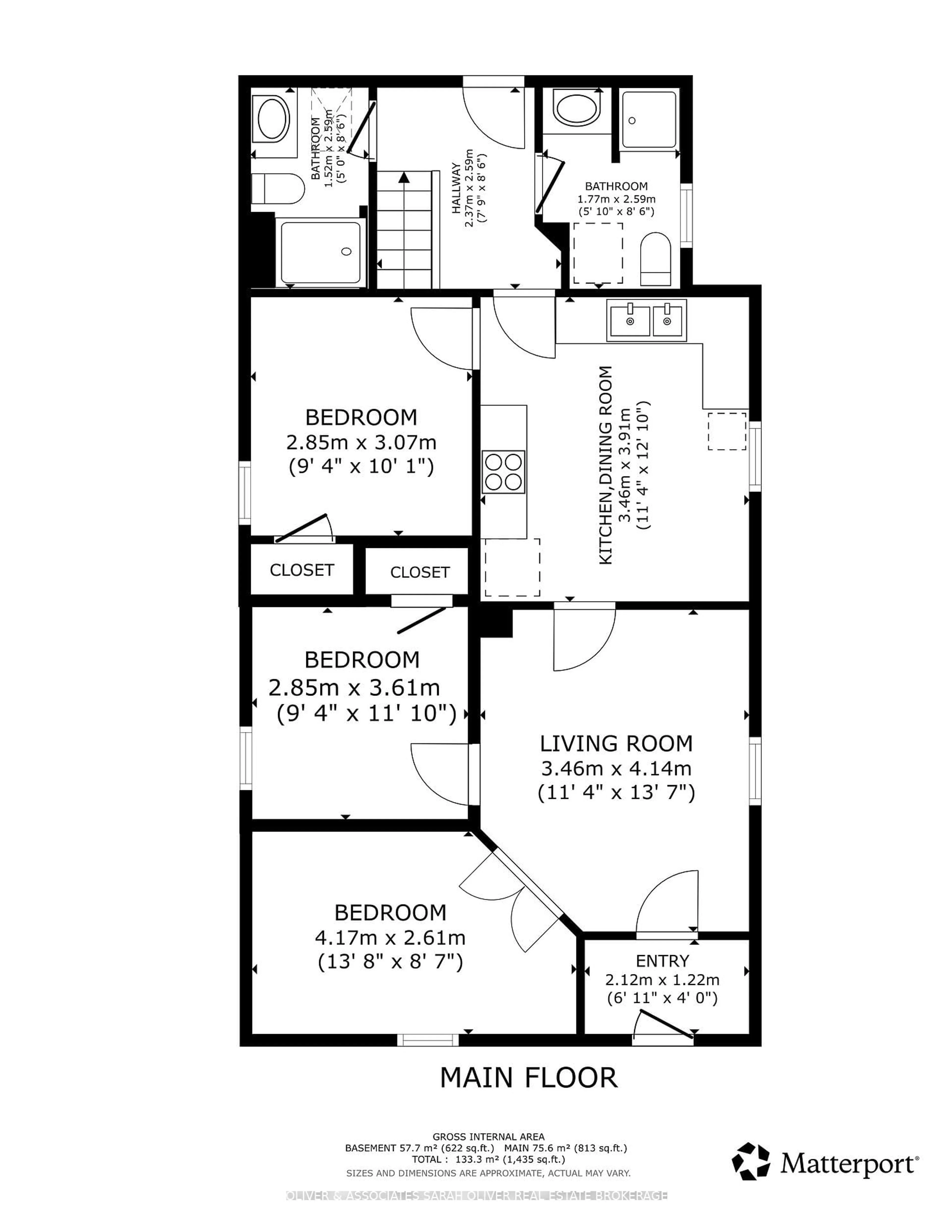 Floor plan for 3 McDonald Ave, London North Ontario N6G 1A9