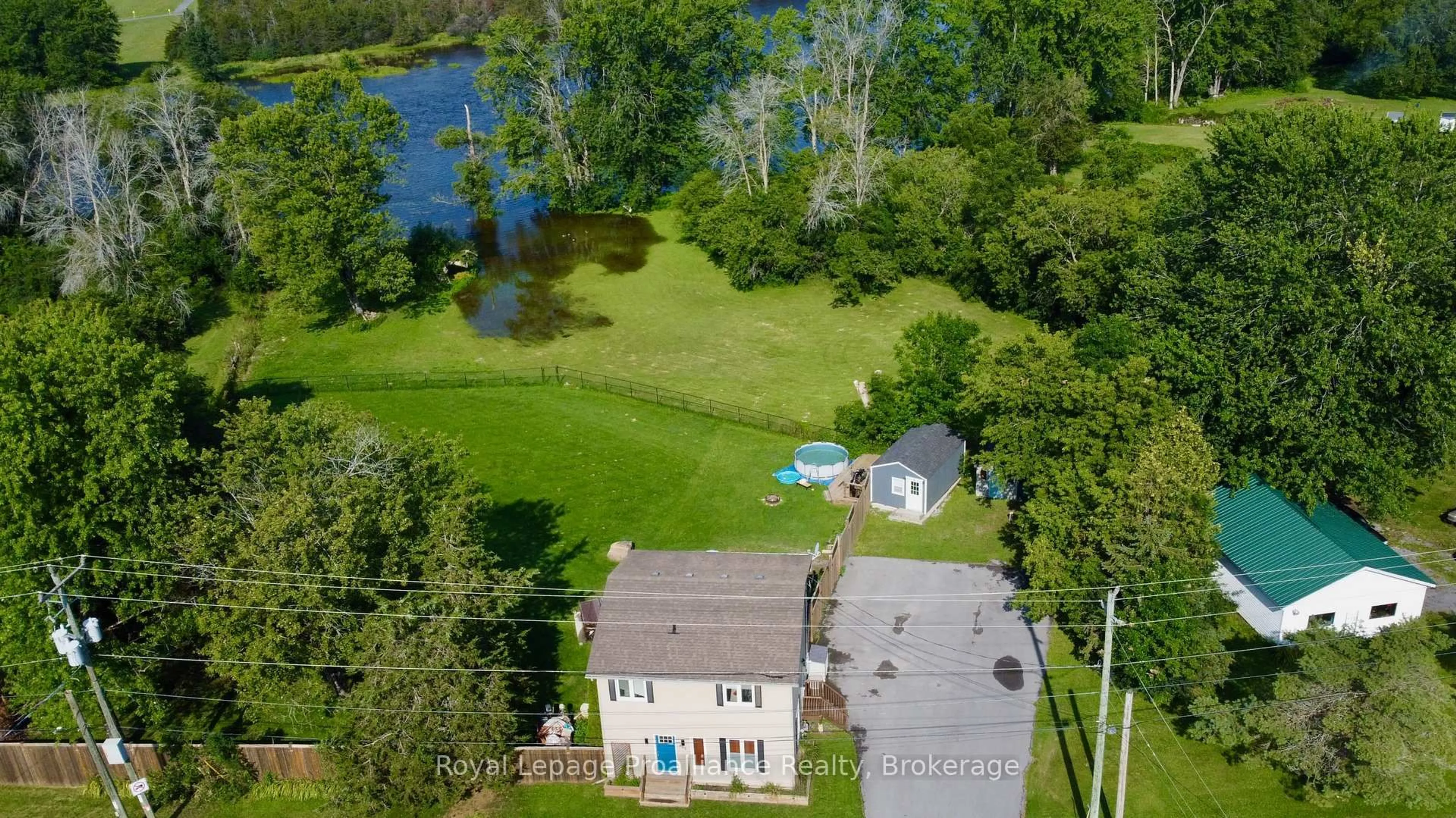 A pic from outside/outdoor area/front of a property/back of a property/a pic from drone, water/lake/river/ocean view for 465 Cannifton Rd, Belleville Ontario K8N 4Z6