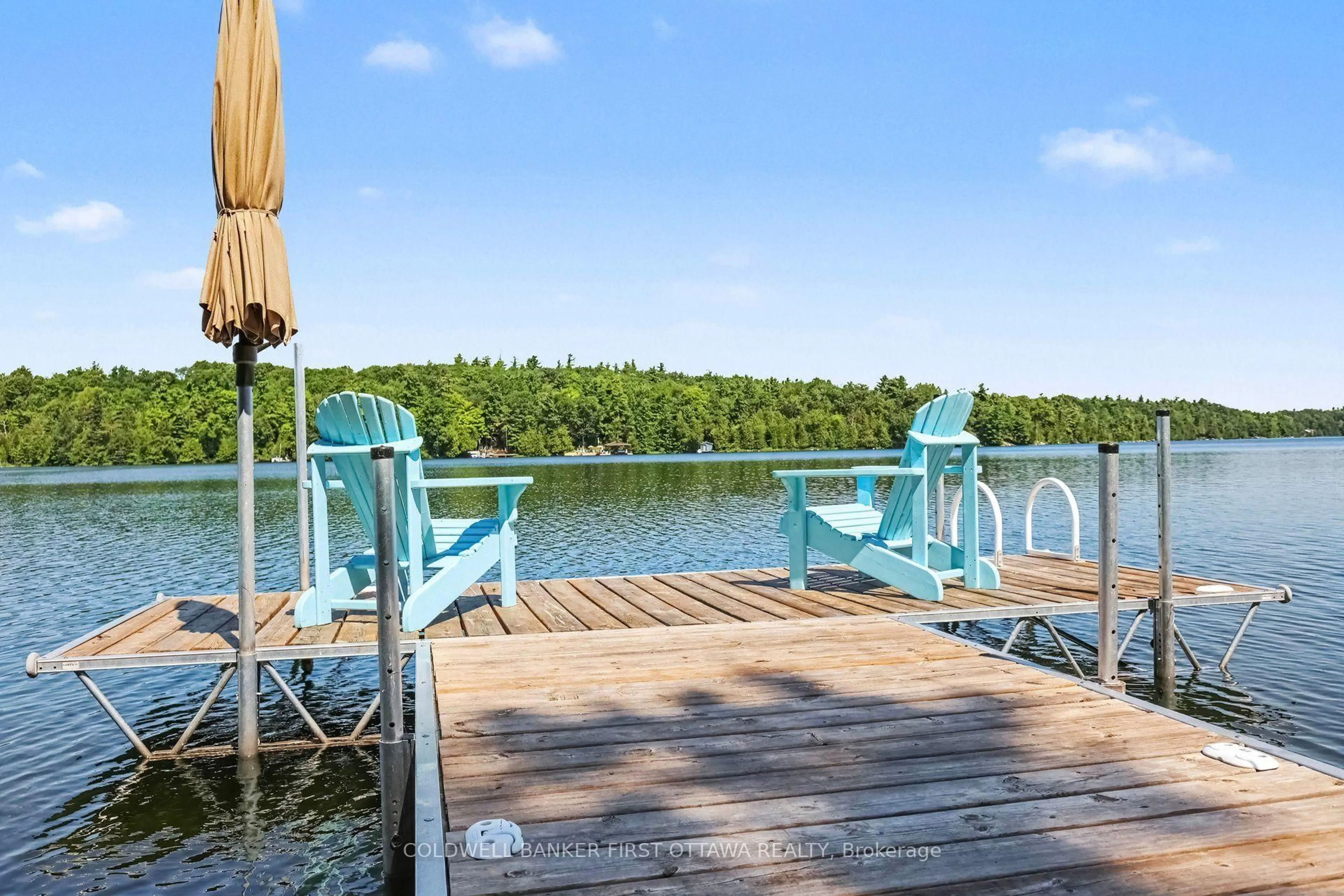 Patio, water/lake/river/ocean view for 440 Featherston Lane, Westport Ontario K0G 1X0