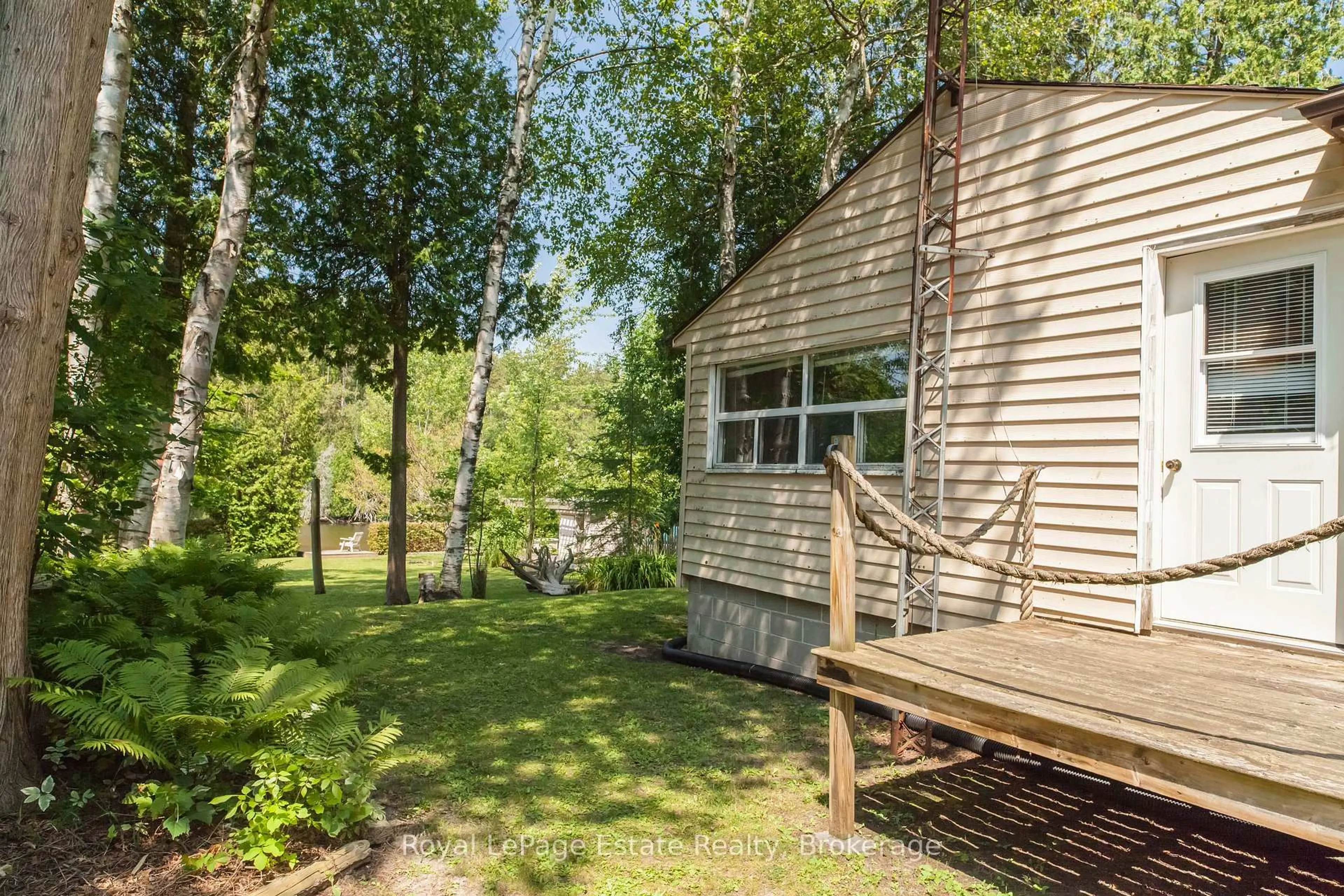 Patio, forest/trees view for 20 Cammidge Cres, South Bruce Peninsula Ontario N0H 2G0