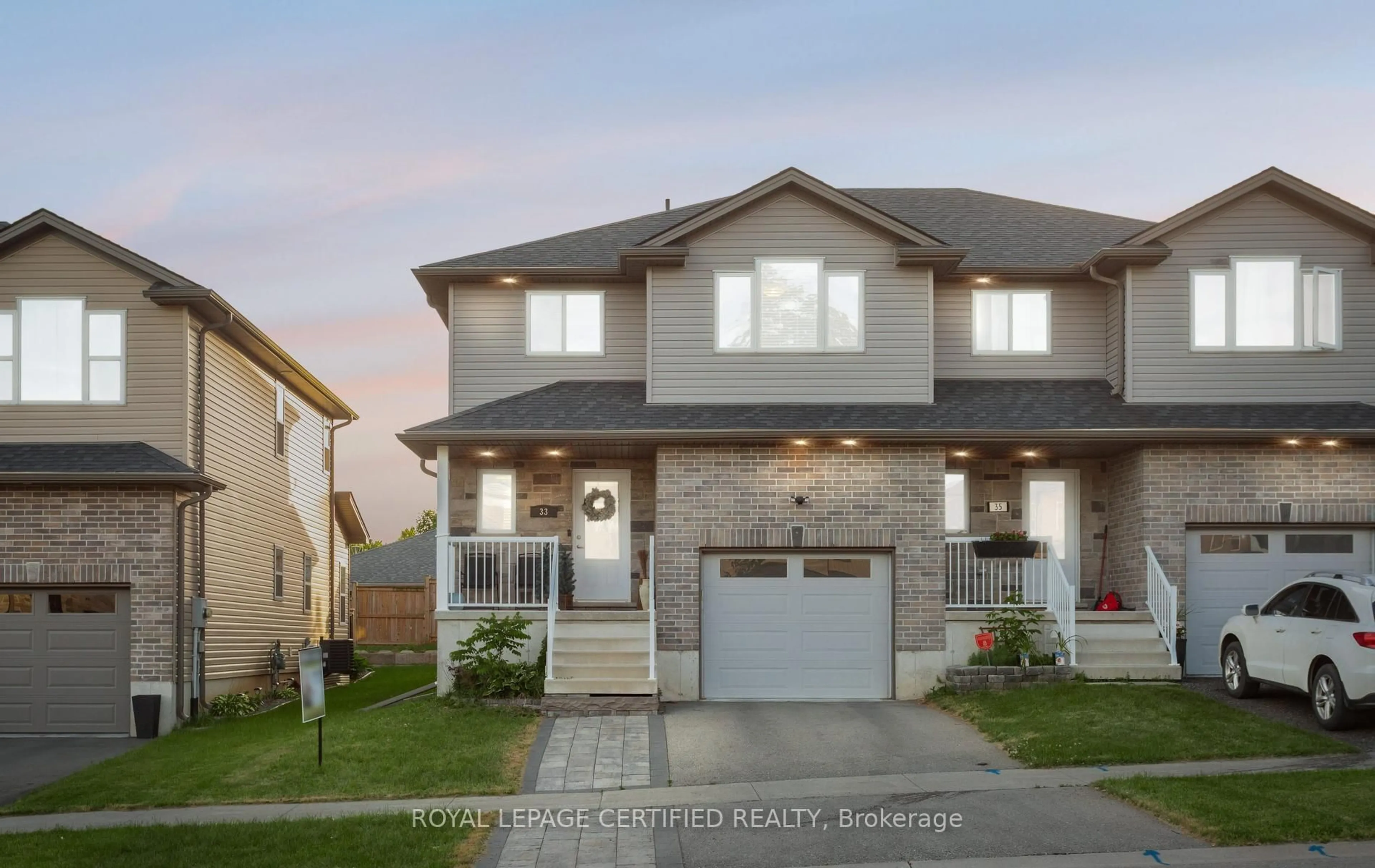 Home with brick exterior material, street for 33 Kendell Lane, Ingersoll Ontario N5C 3J1