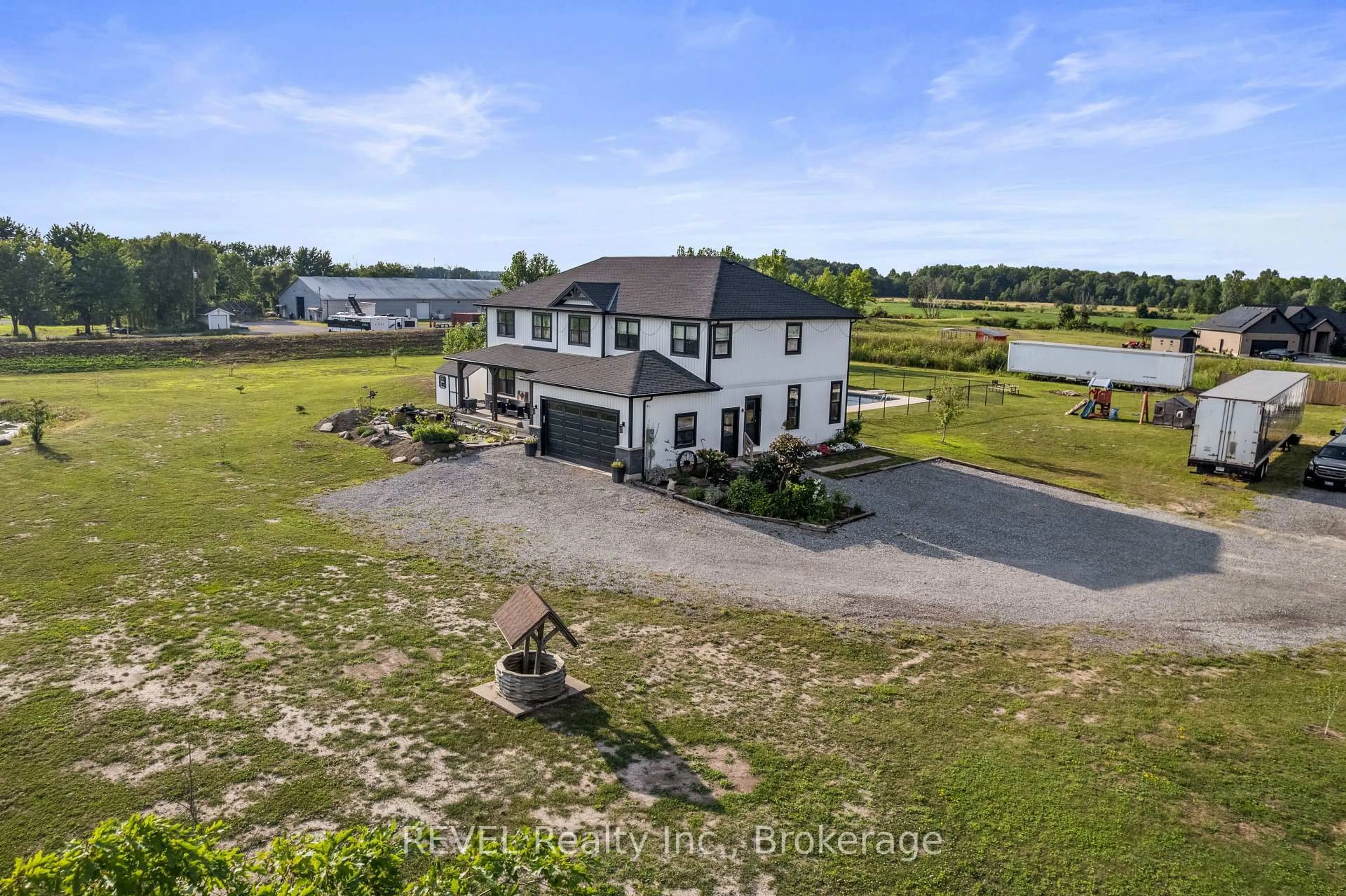 A pic from outside/outdoor area/front of a property/back of a property/a pic from drone, water/lake/river/ocean view for 50802 O'Reilly's Rd, Wainfleet Ontario L0S 1V0