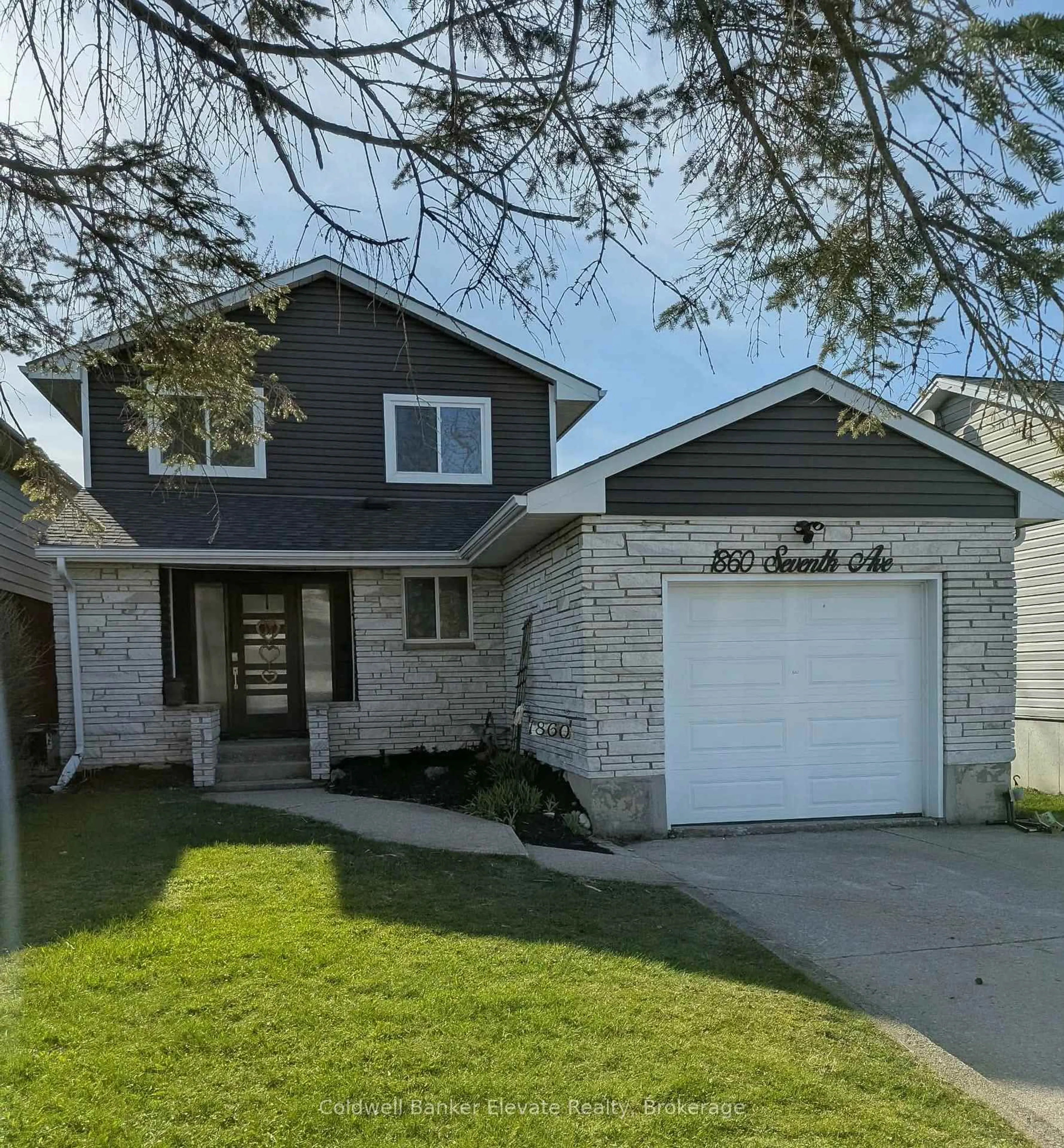 Home with brick exterior material, street for 1860 7TH Ave, Owen Sound Ontario N4K 5W2