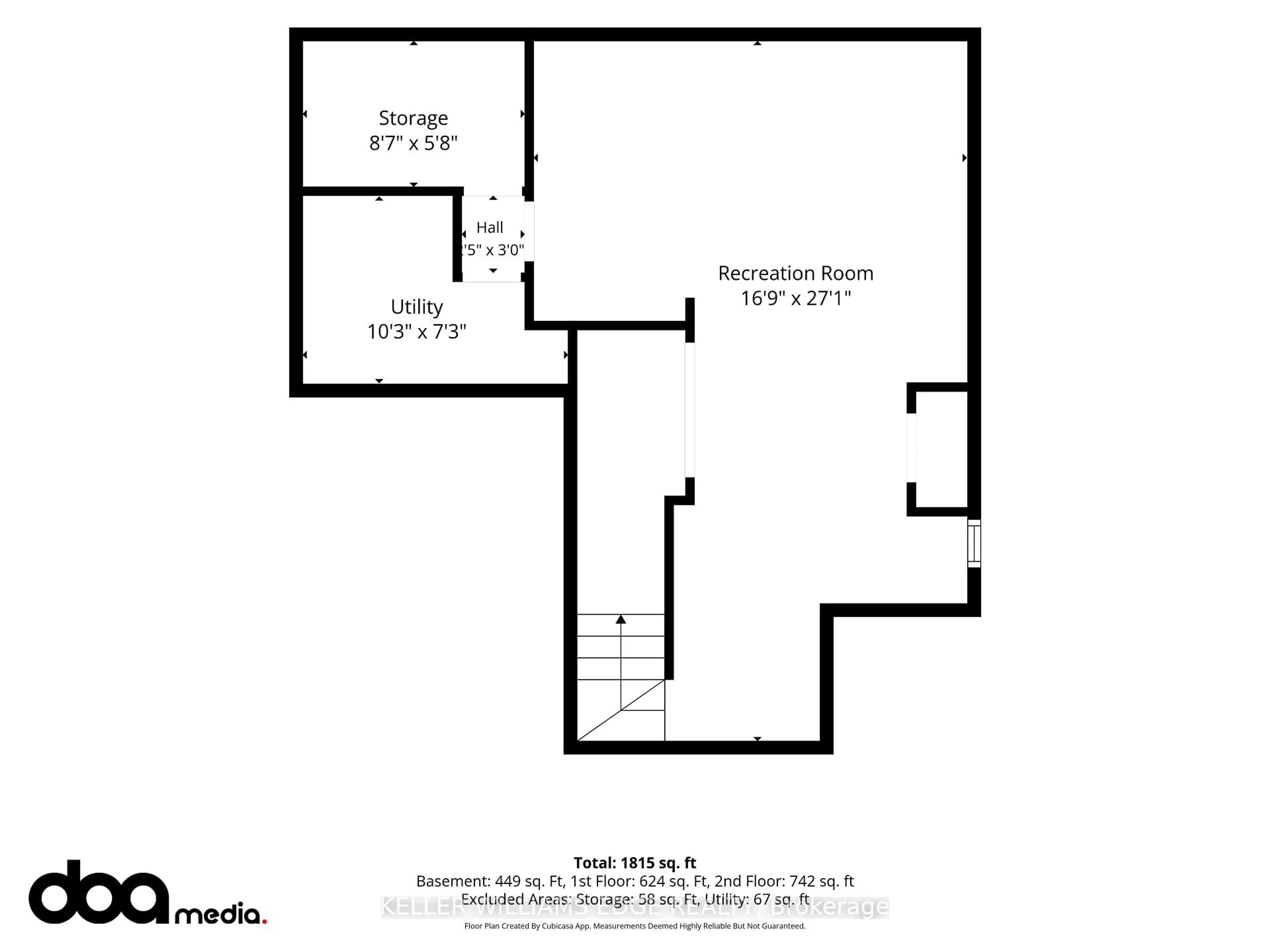 Floor plan for 171 Chase Cres, Waterloo Ontario N3C 0B2