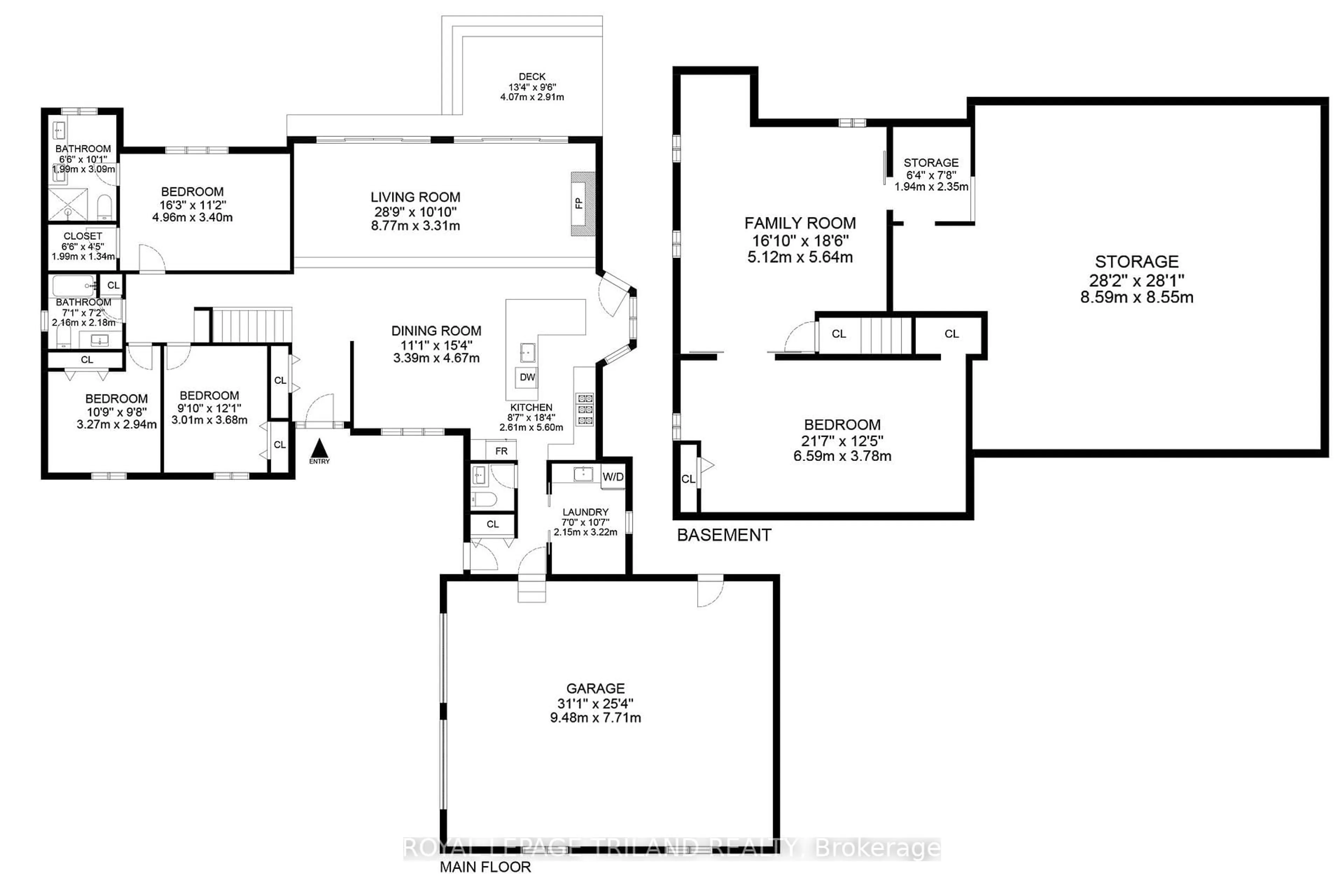 Floor plan for 10498 Pinetree Dr, Lambton Shores Ontario N0M 1T0