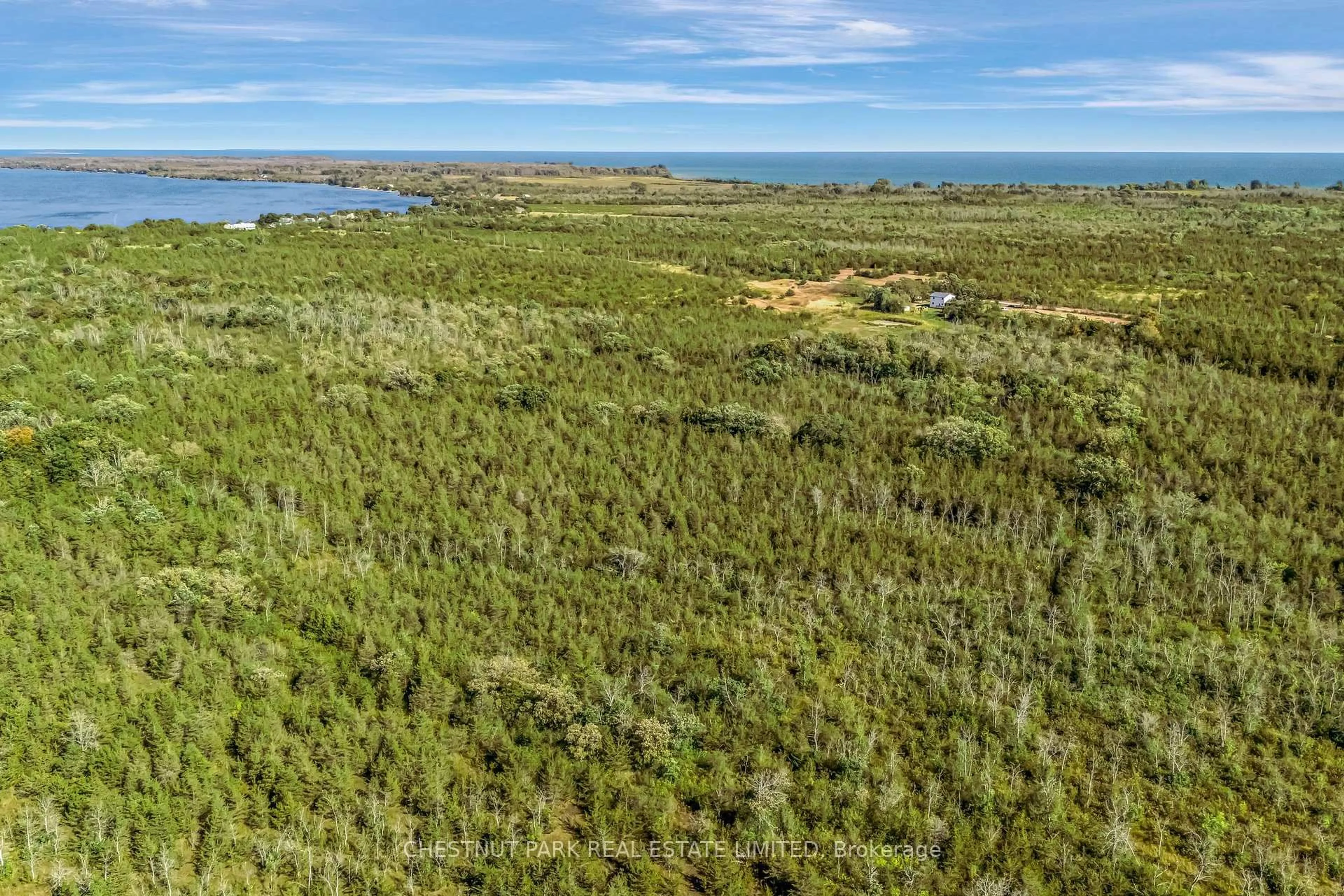 A pic from outside/outdoor area/front of a property/back of a property/a pic from drone, water/lake/river/ocean view for 1253 Babylon Rd, Prince Edward County Ontario K0K 2T0