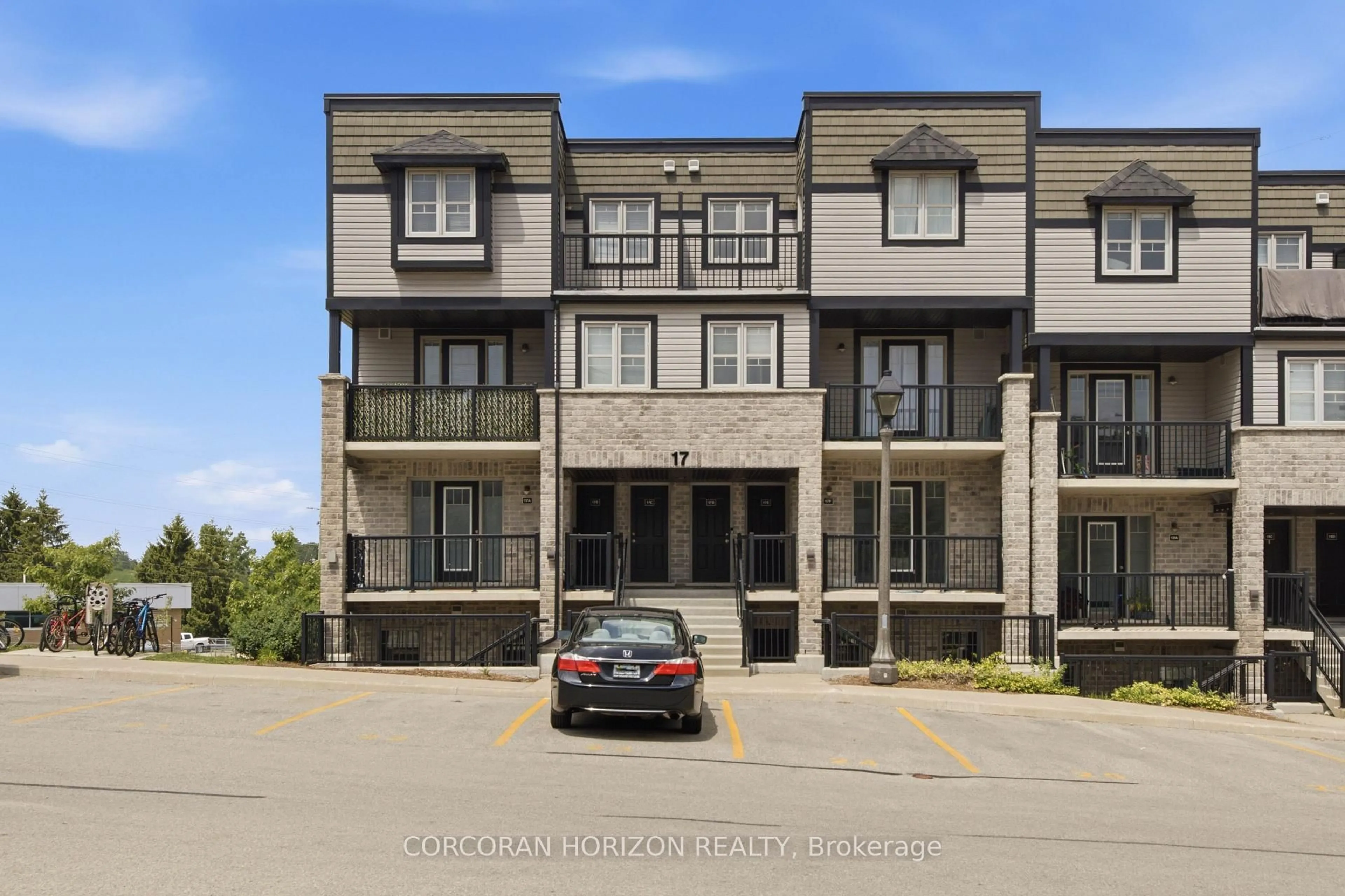A pic from outside/outdoor area/front of a property/back of a property/a pic from drone, unknown for 1989 Ottawa St #17G, Kitchener Ontario N2E 0G7