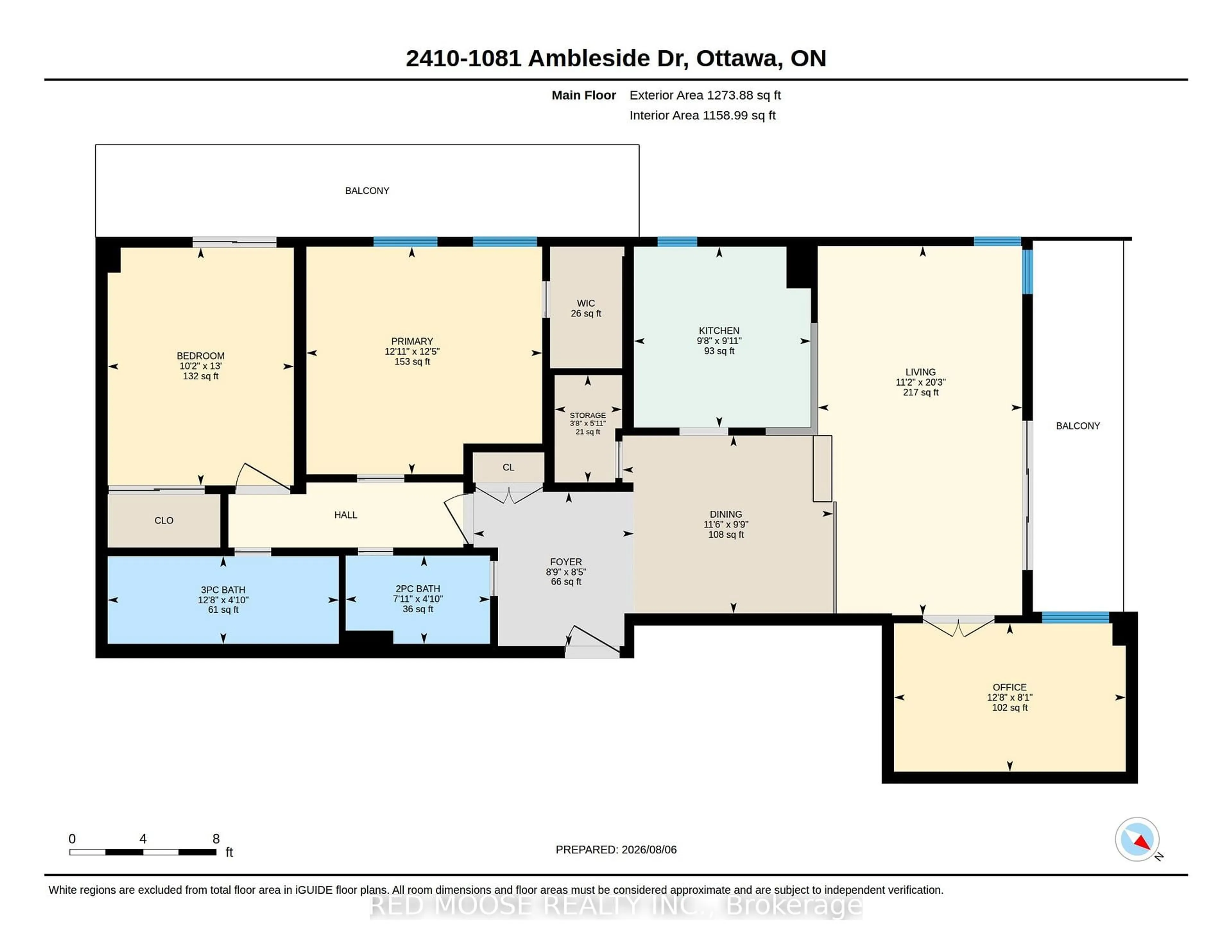 Floor plan for 1081 Ambleside Dr #2410, Ottawa Ontario K2B 8C8