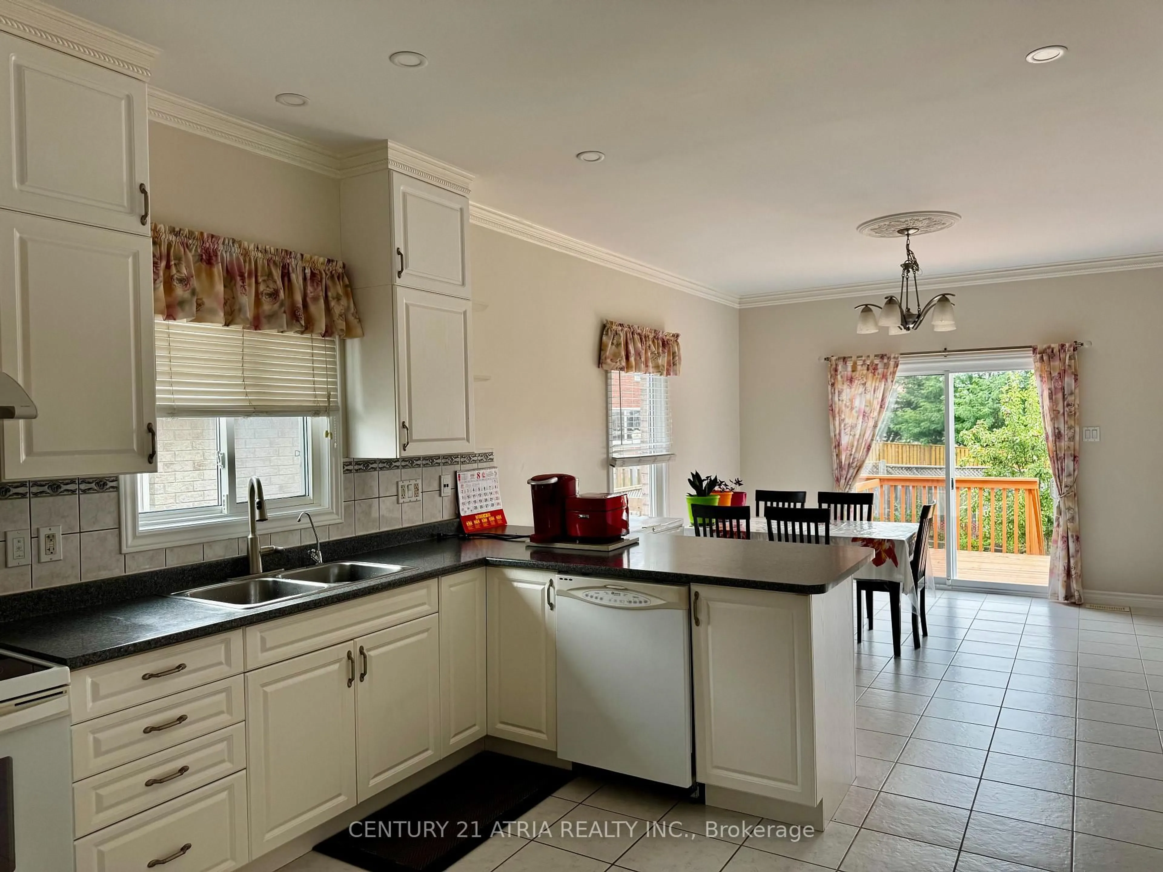 Open concept kitchen, ceramic/tile floor for 1688 Keppler Cres, Peterborough Ontario K9K 2P5