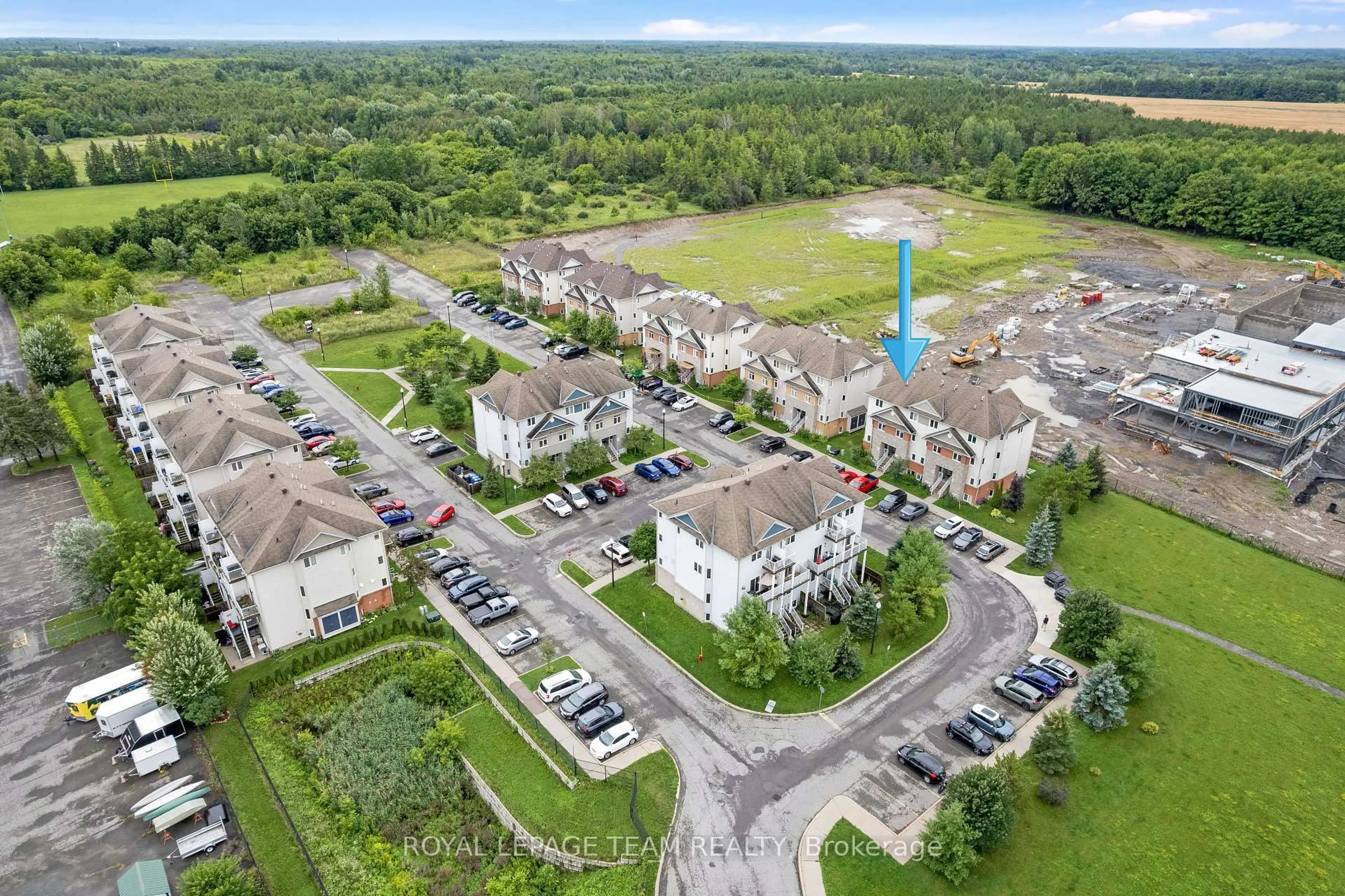 A pic from outside/outdoor area/front of a property/back of a property/a pic from drone, unknown for 214 Fir Lane, North Grenville Ontario K0G 1J0