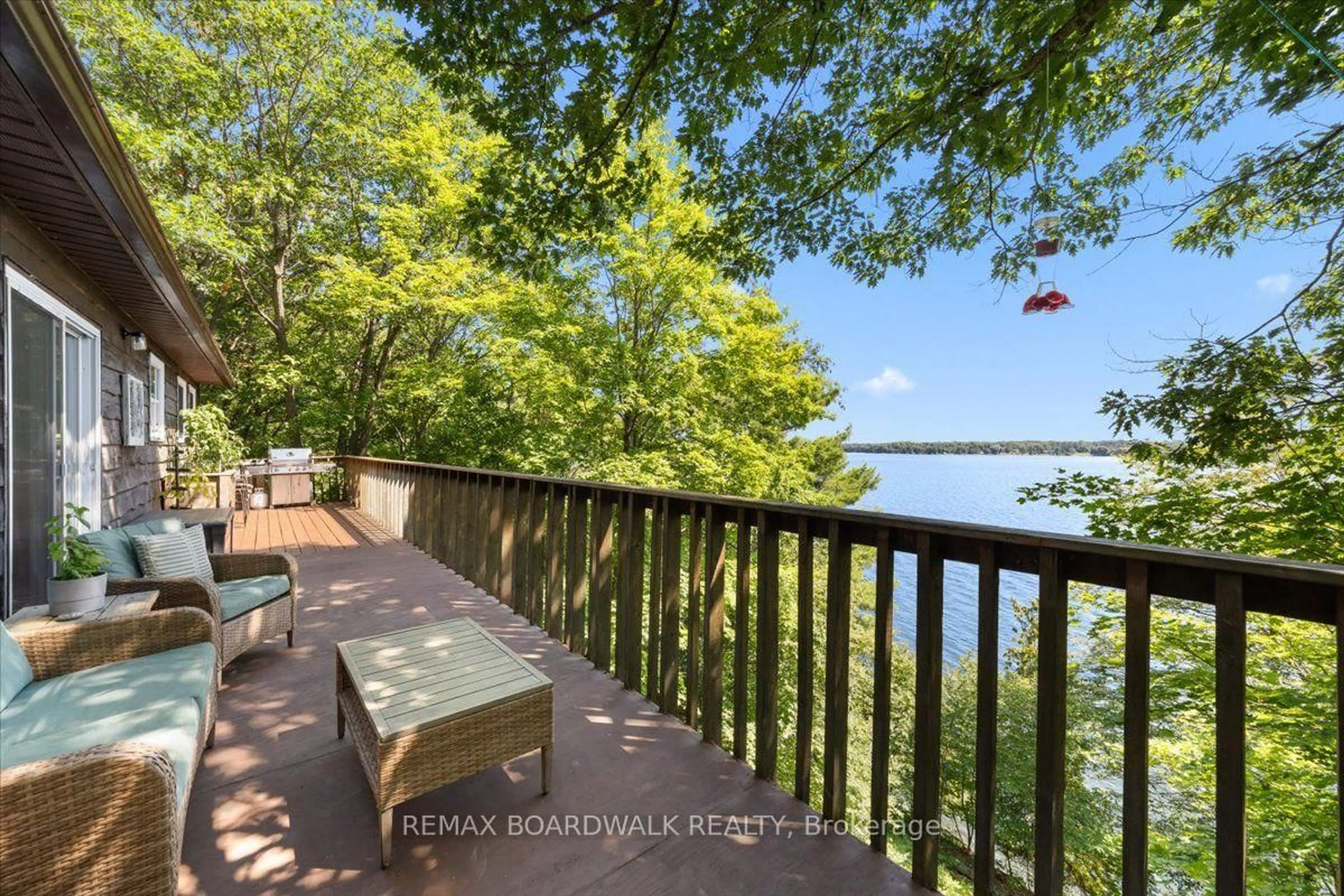 Patio, water/lake/river/ocean view for 781 North Shore Rd, Rideau Lakes Ontario K0G 1X0