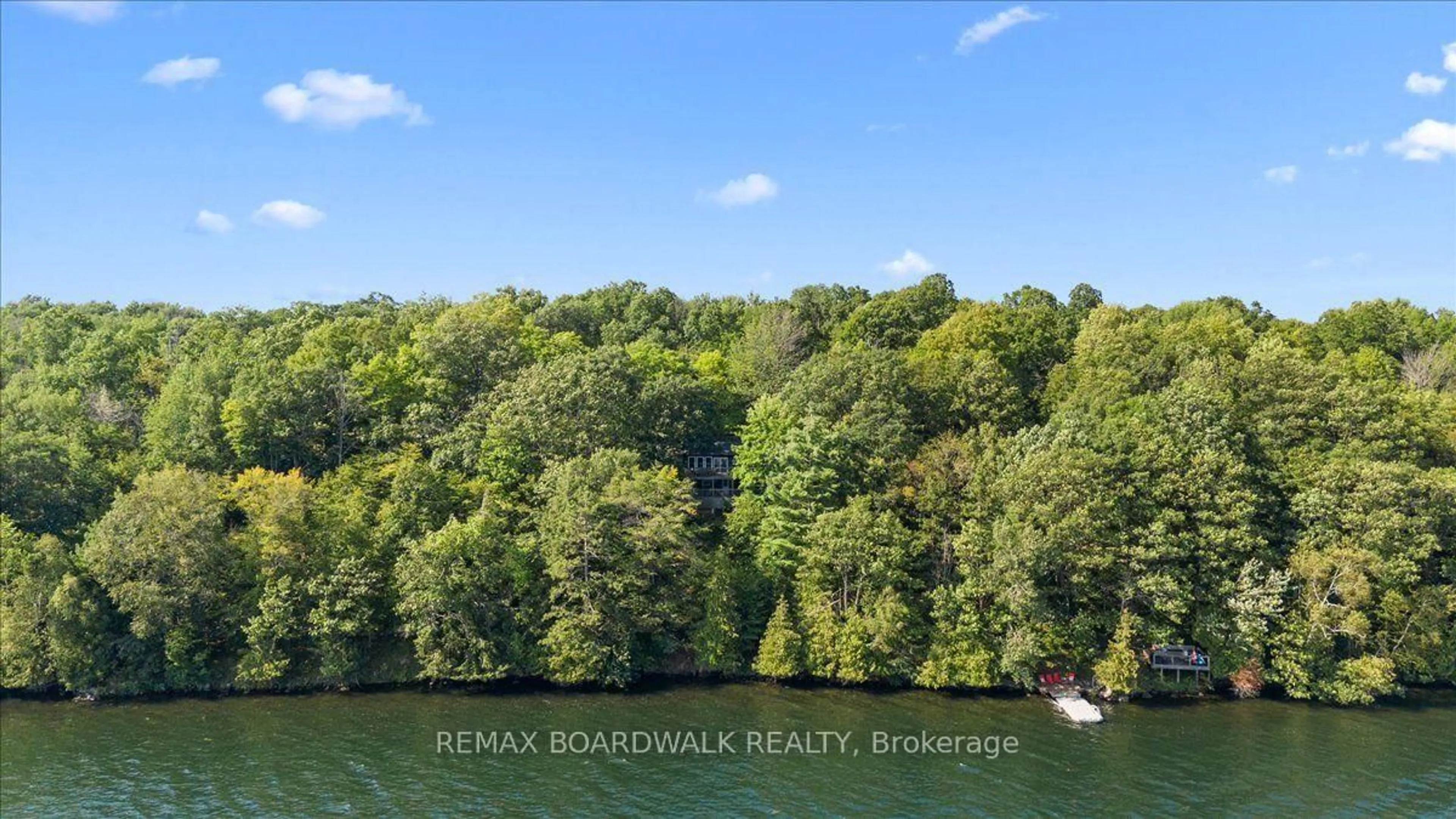 A pic from outside/outdoor area/front of a property/back of a property/a pic from drone, water/lake/river/ocean view for 781 North Shore Rd, Rideau Lakes Ontario K0G 1X0
