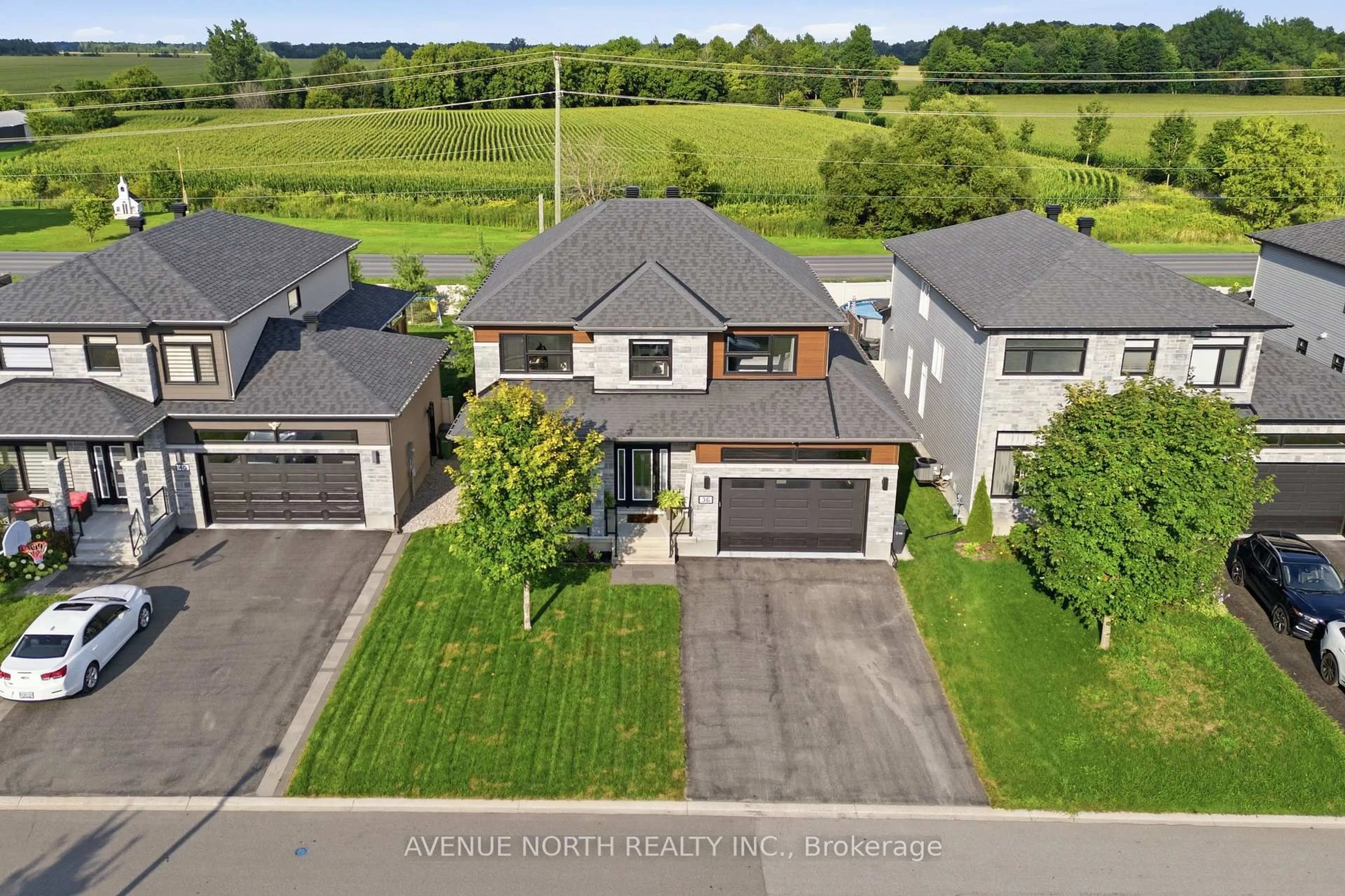 A pic from outside/outdoor area/front of a property/back of a property/a pic from drone, street for 36 Nancy St, Russell Ontario K0A 1W0