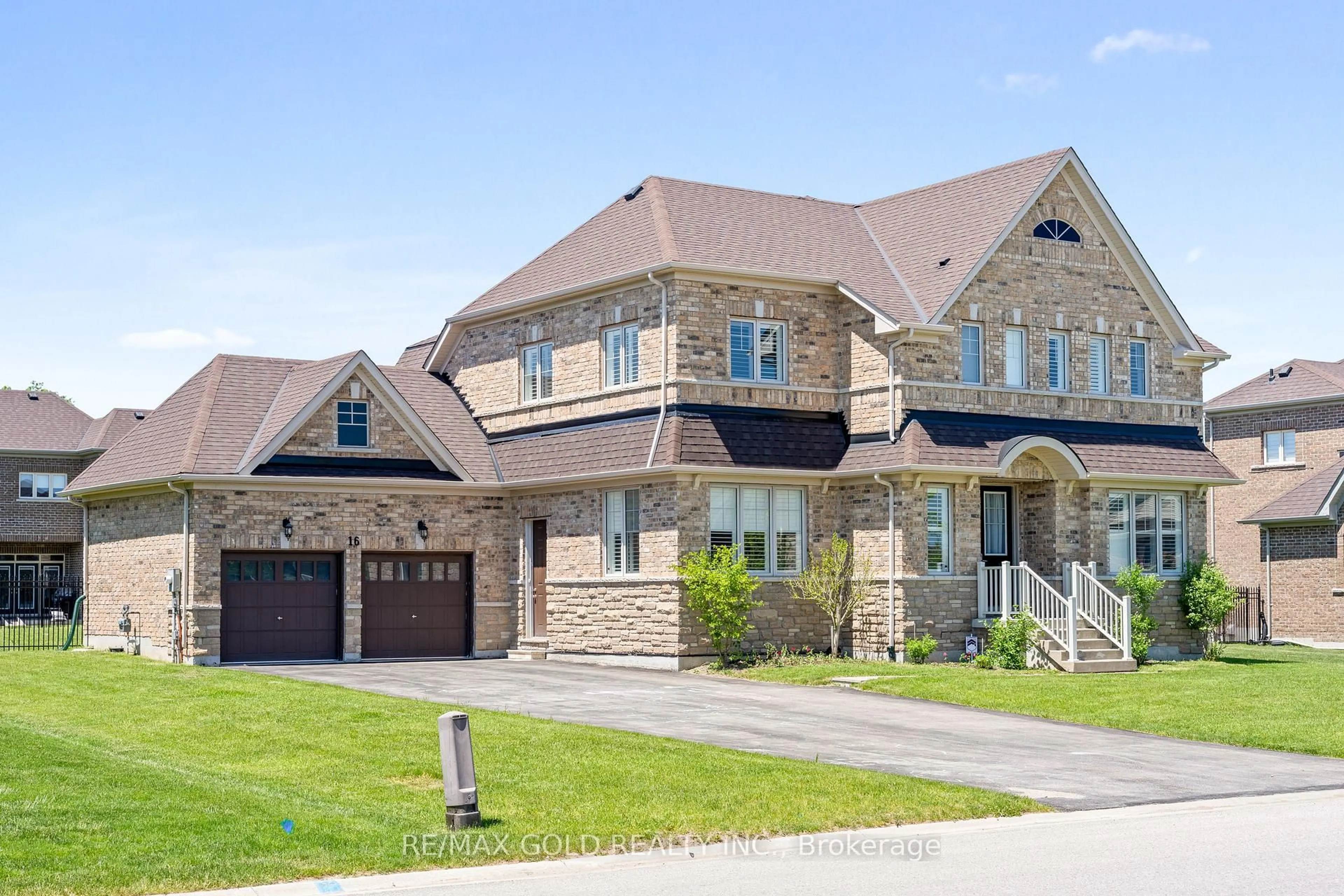 Home with brick exterior material, street for 16 Meek Ave, Mono Ontario L9W 6W8