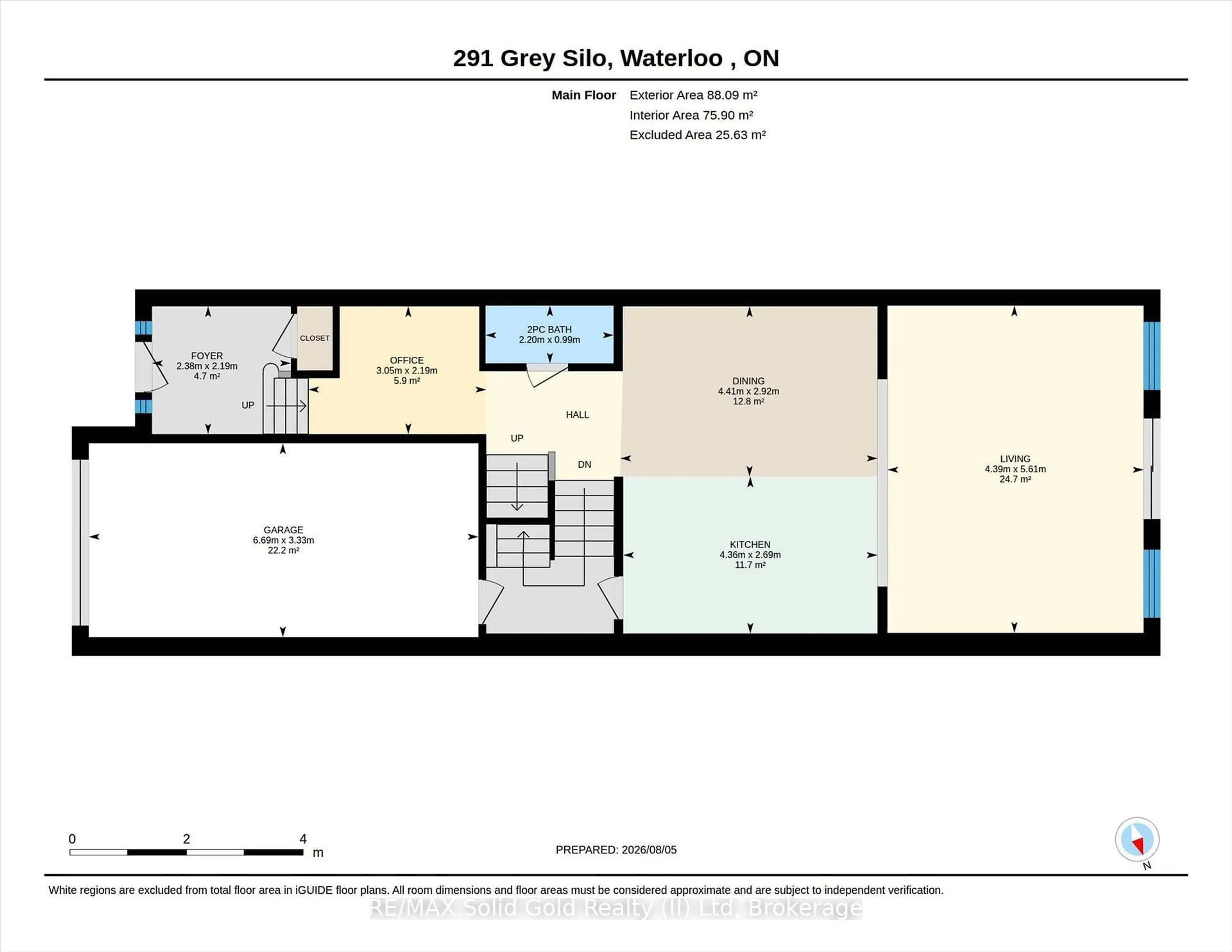 Floor plan for 291 Grey Silo Rd, Waterloo Ontario N2K 0C9