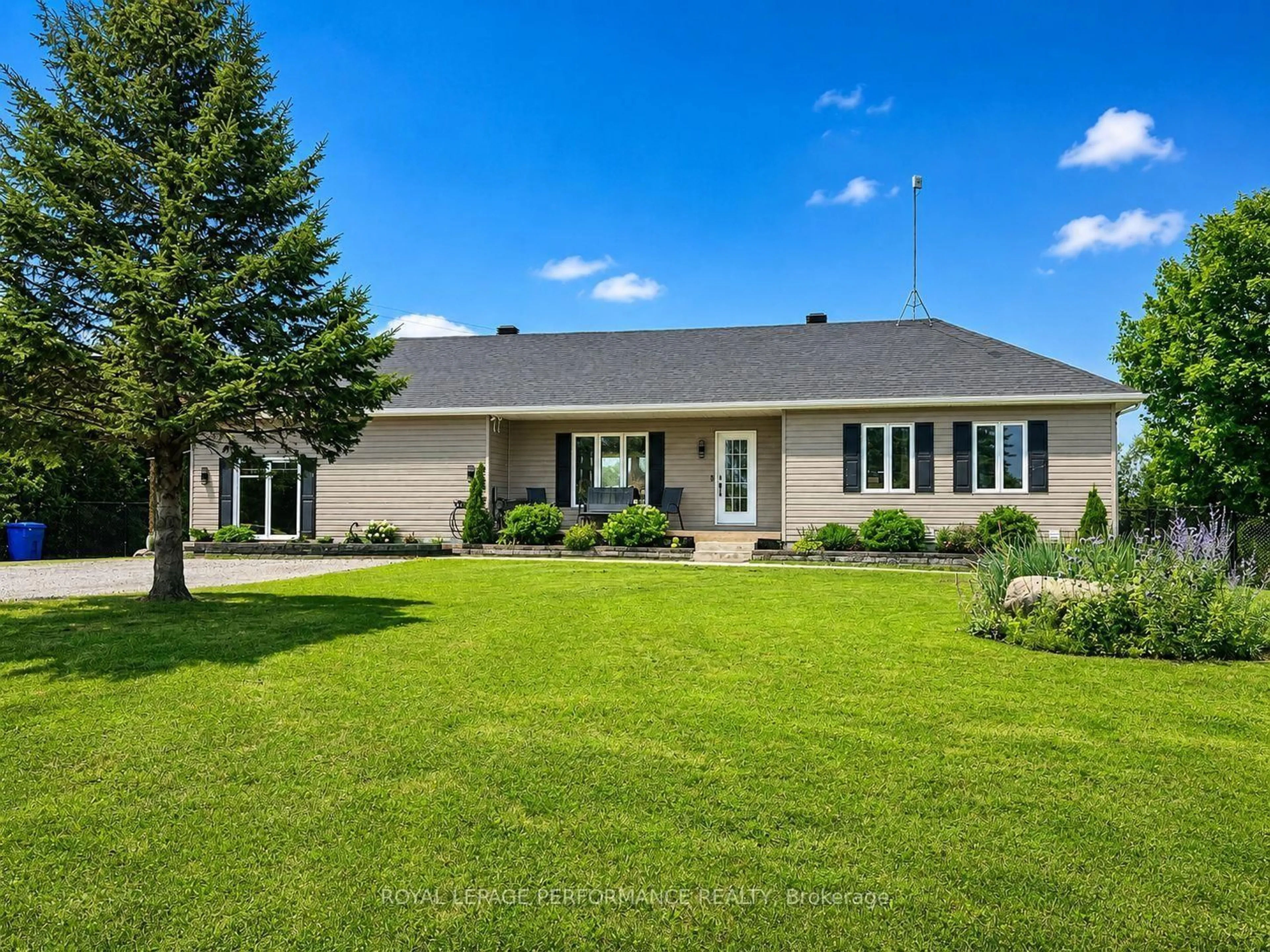 Home with vinyl exterior material, street for 1890 cassburn Rd, Champlain Ontario K0B 1K0