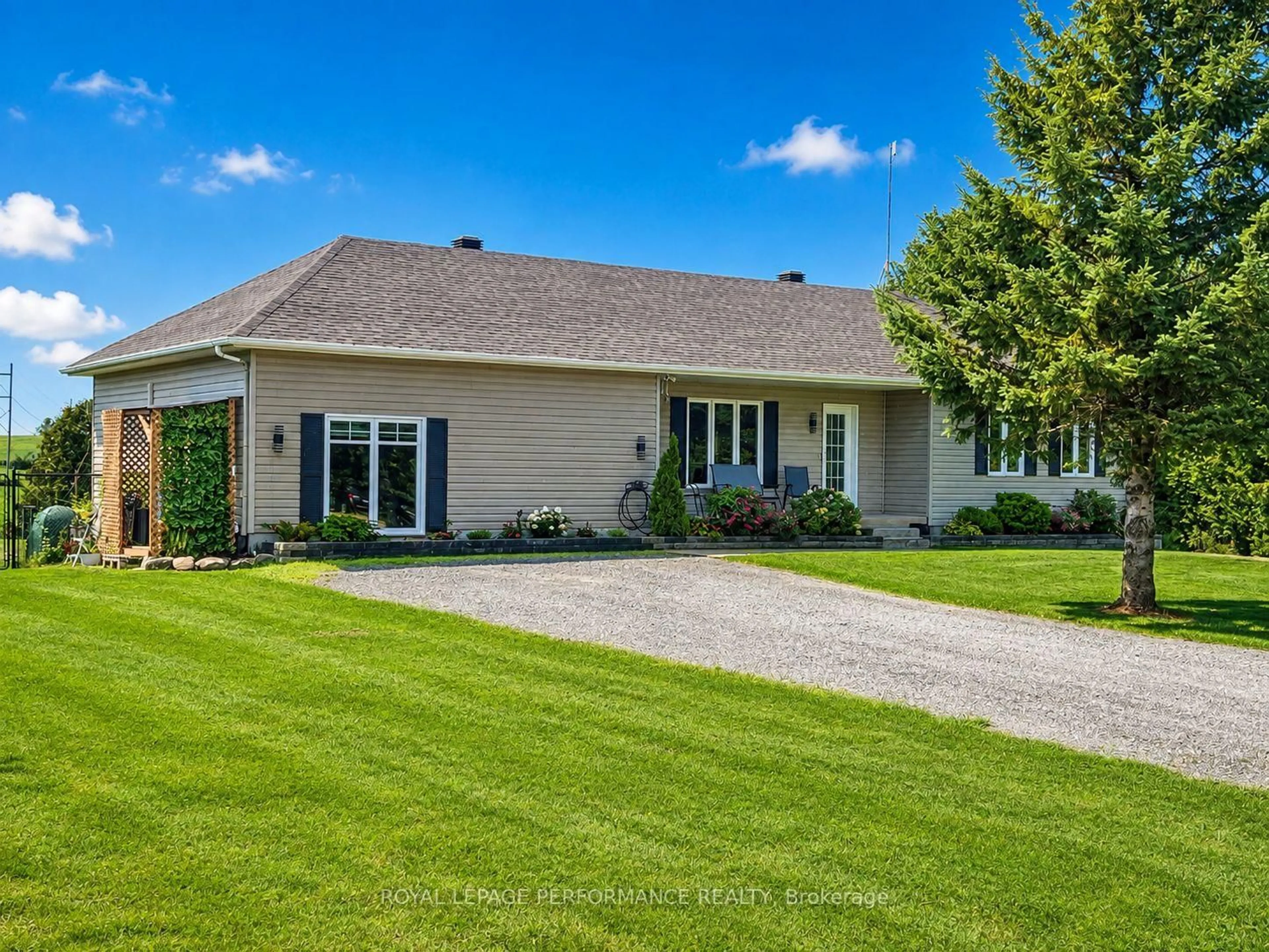 Home with vinyl exterior material, street for 1890 cassburn Rd, Champlain Ontario K0B 1K0