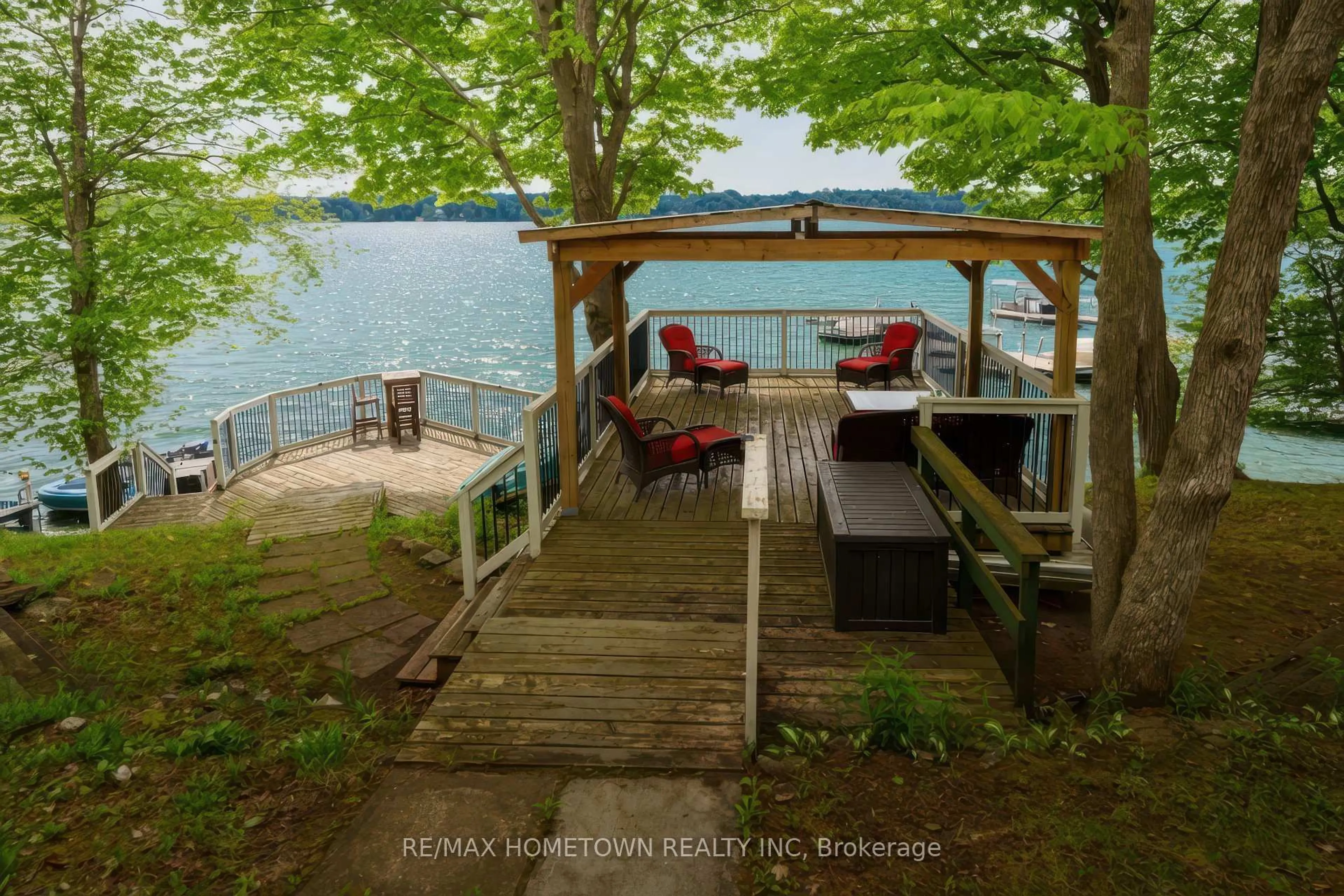 Patio, water/lake/river/ocean view for 66 SCOTT Lane, Rideau Lakes Ontario K0G 1V0