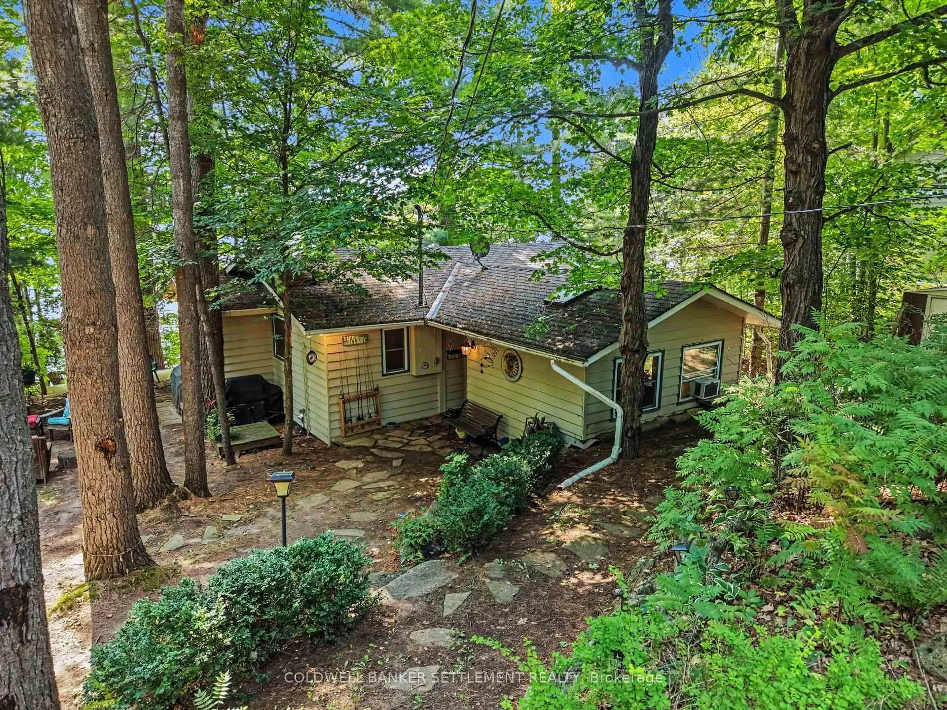 A pic from outside/outdoor area/front of a property/back of a property/a pic from drone, forest/trees view for 599 Black Lake Rd, Perth Ontario K7H 3C7