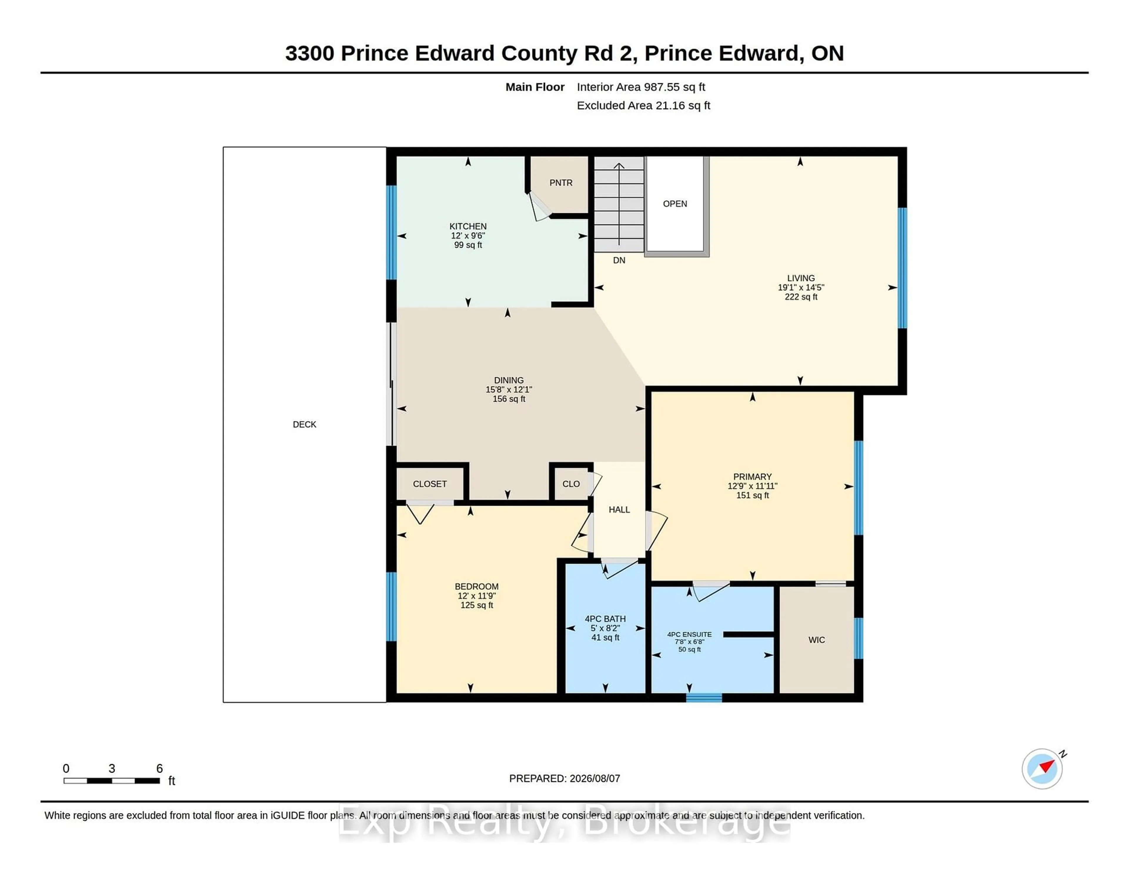 Floor plan for 3300 County Road 2 Rd, Prince Edward County Ontario K0K 1G0