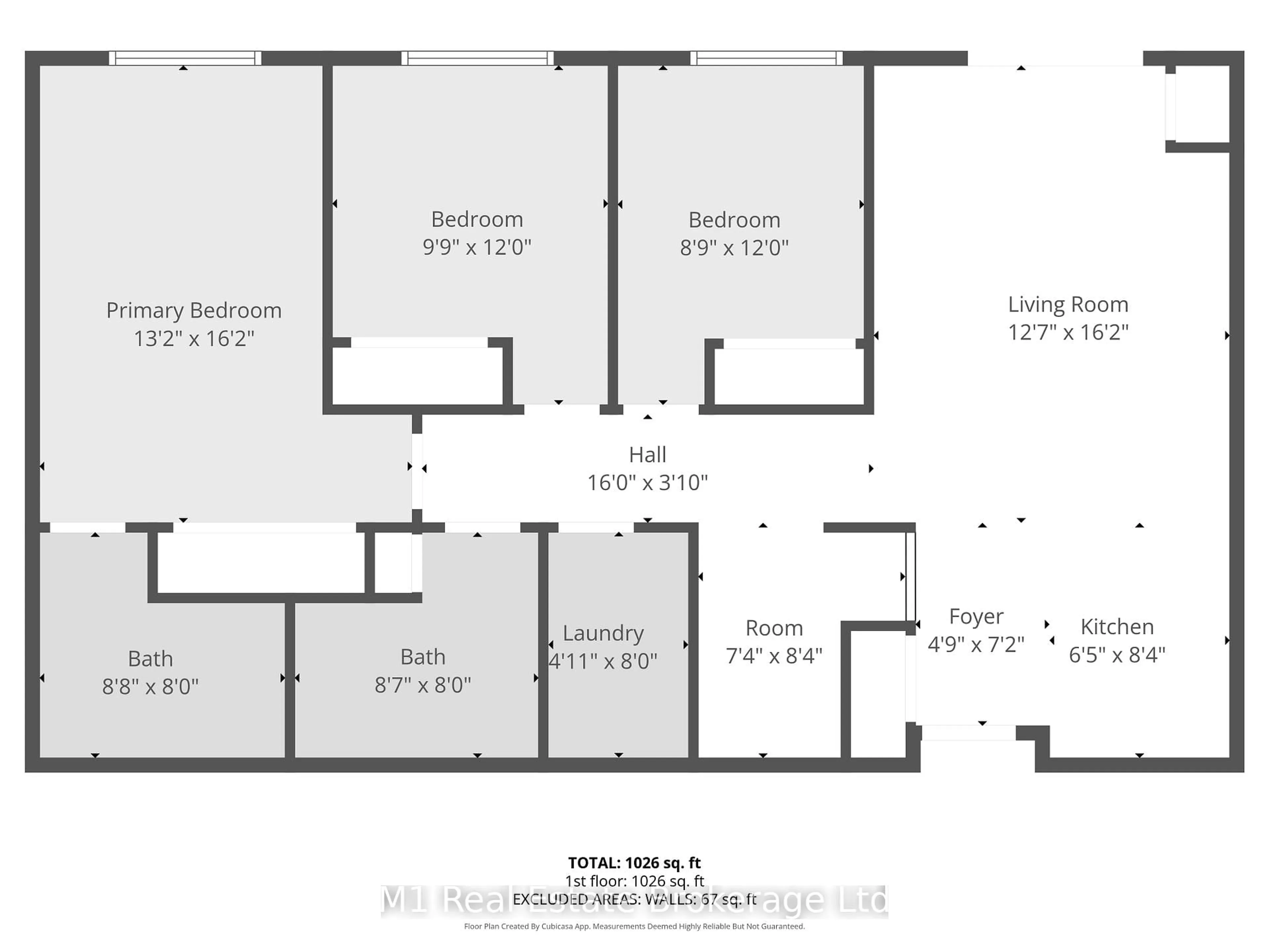 Floor plan for 45 Goodwin Dr #311, Guelph Ontario N1L 0E9