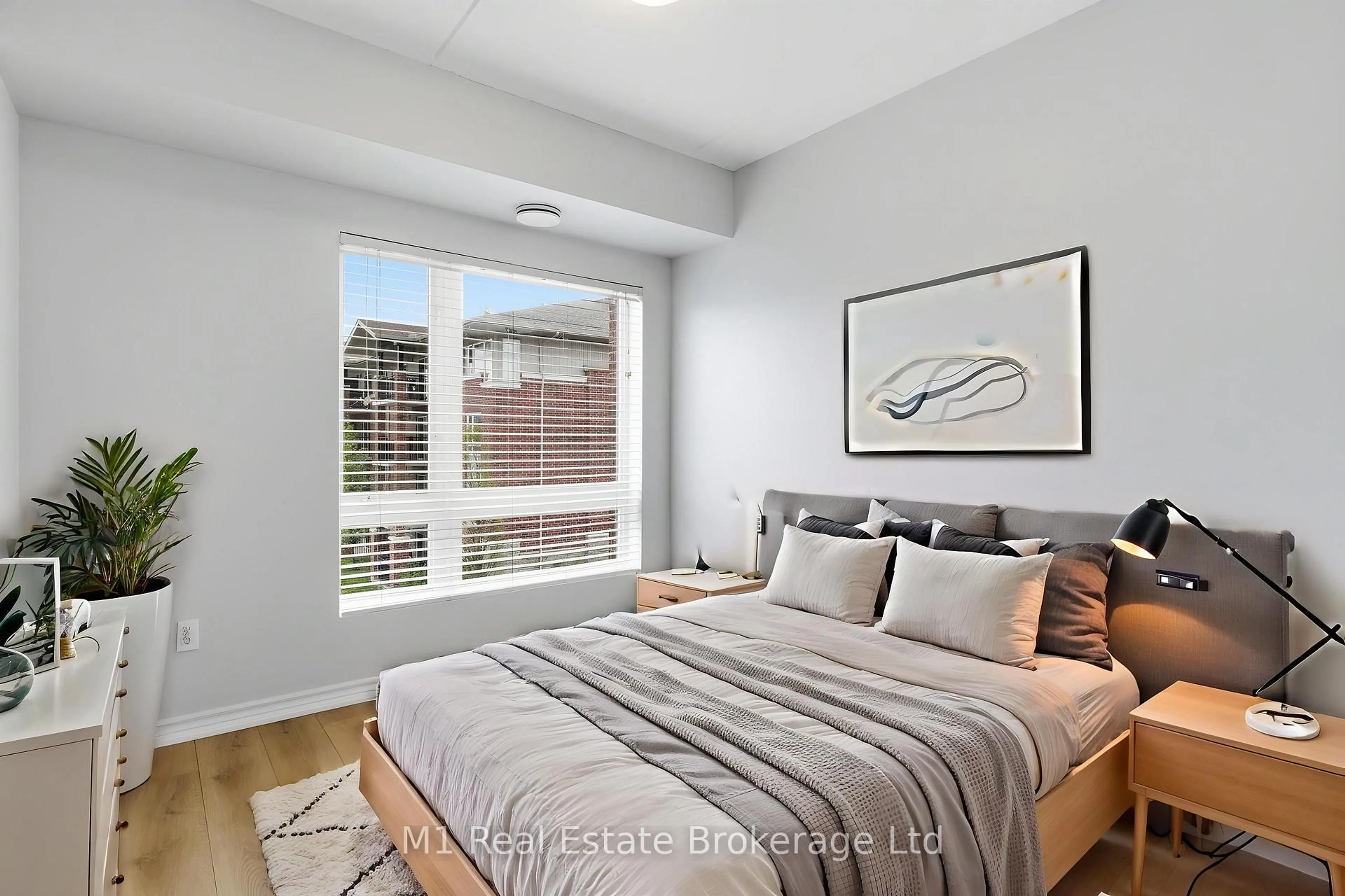 Bedroom with bed, unknown for 45 Goodwin Dr #311, Guelph Ontario N1L 0E9