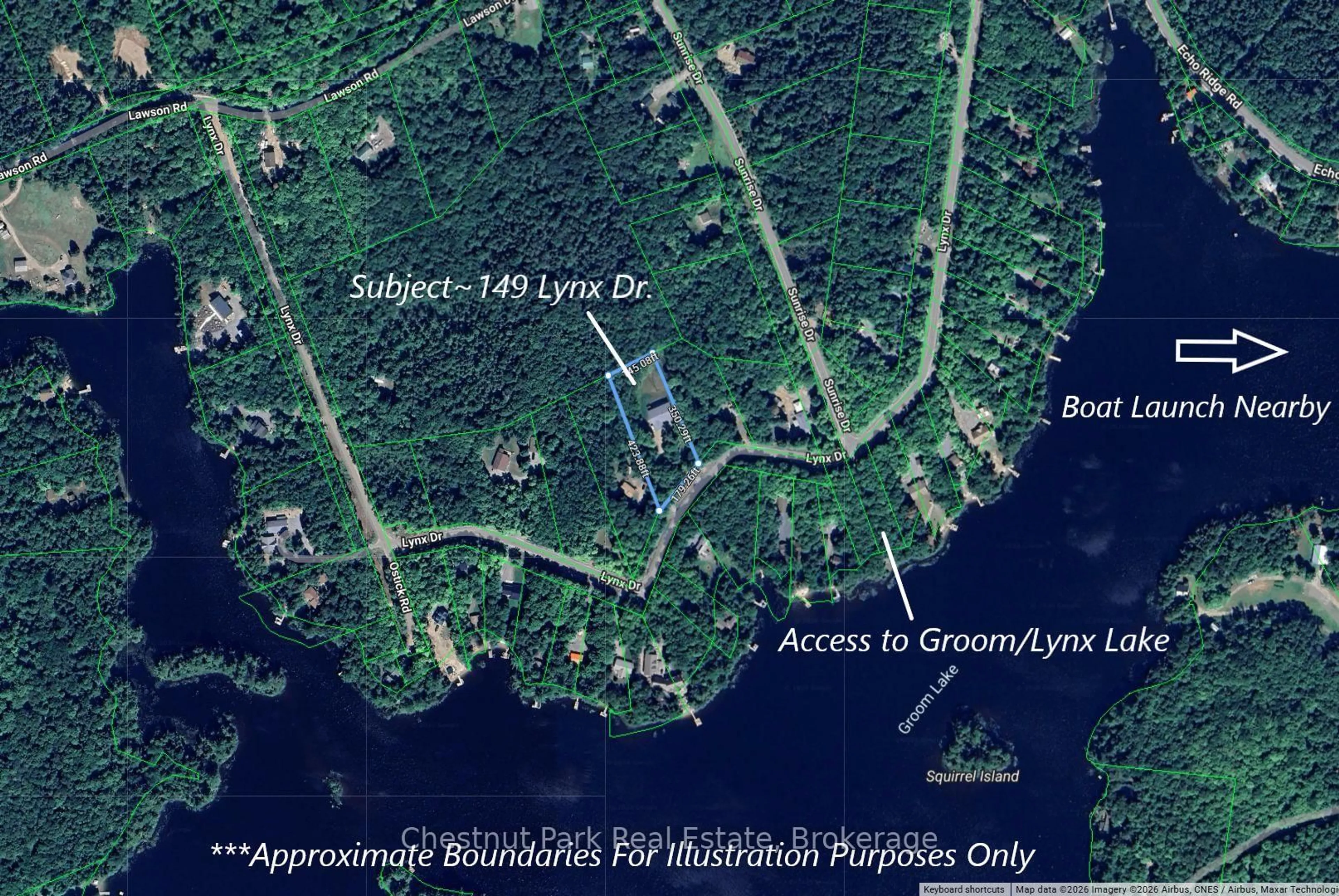 Picture of a map for 149 Lynx Dr, Kearney Ontario P0A 1M0