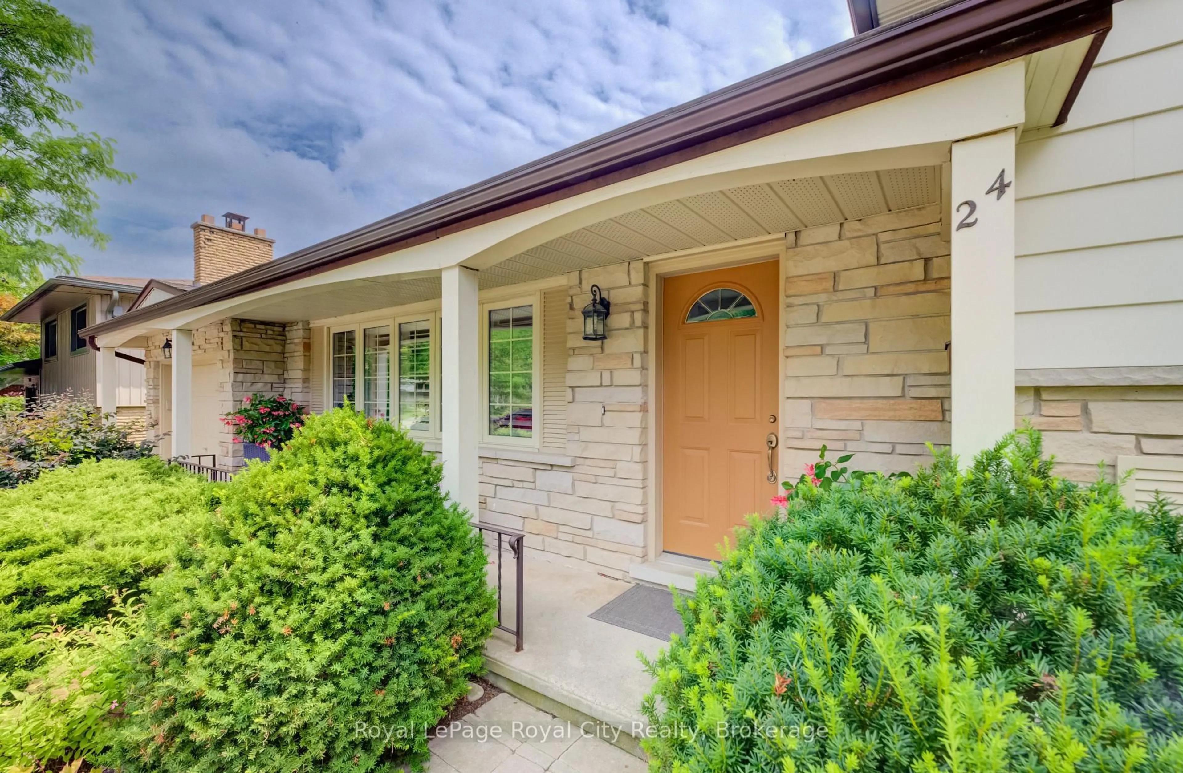 Home with brick exterior material, street for 24 Maplewood Dr, Guelph Ontario N1G 1L8