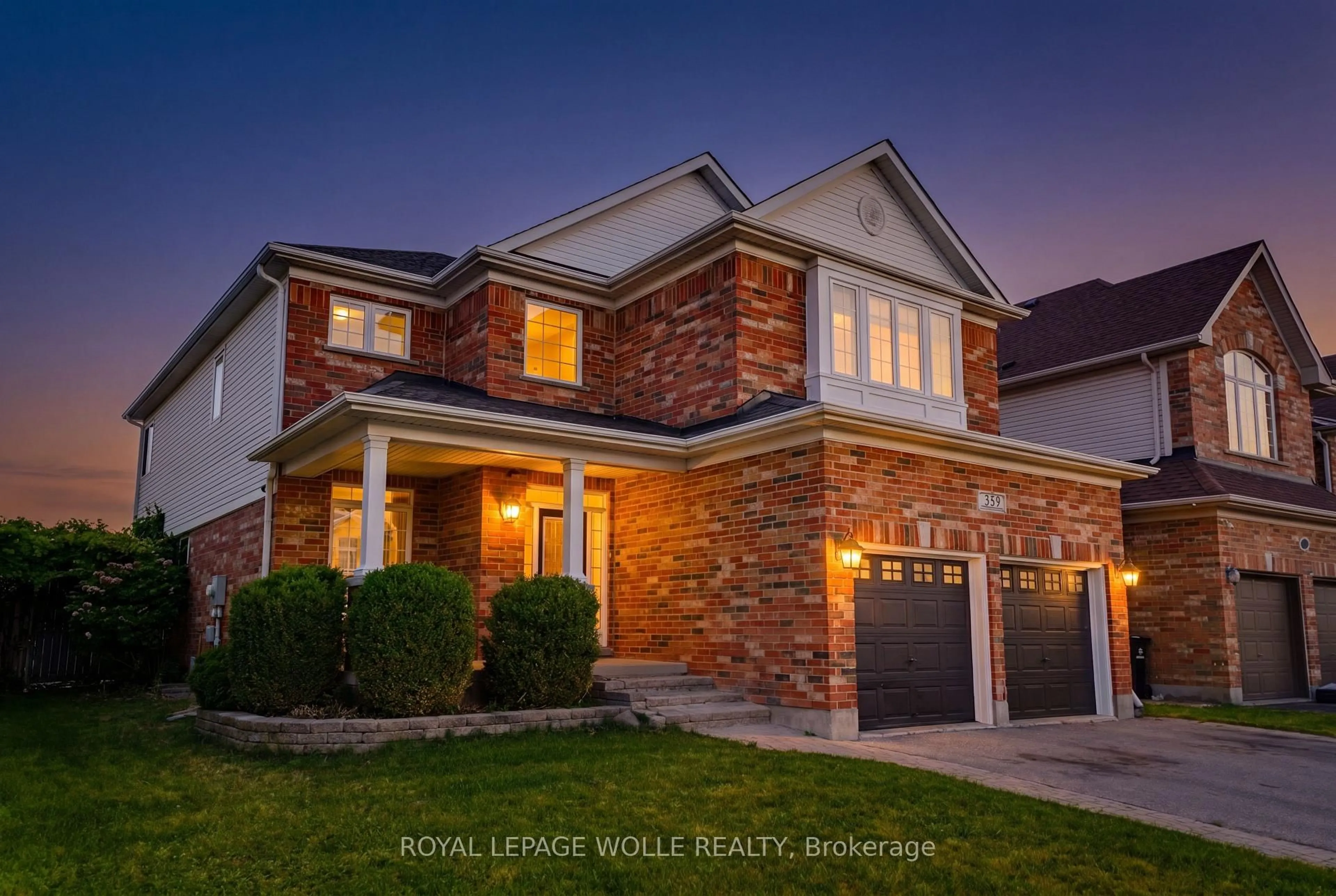 Home with brick exterior material, street for 359 Pine Valley Dr, Kitchener Ontario N2P 2V4