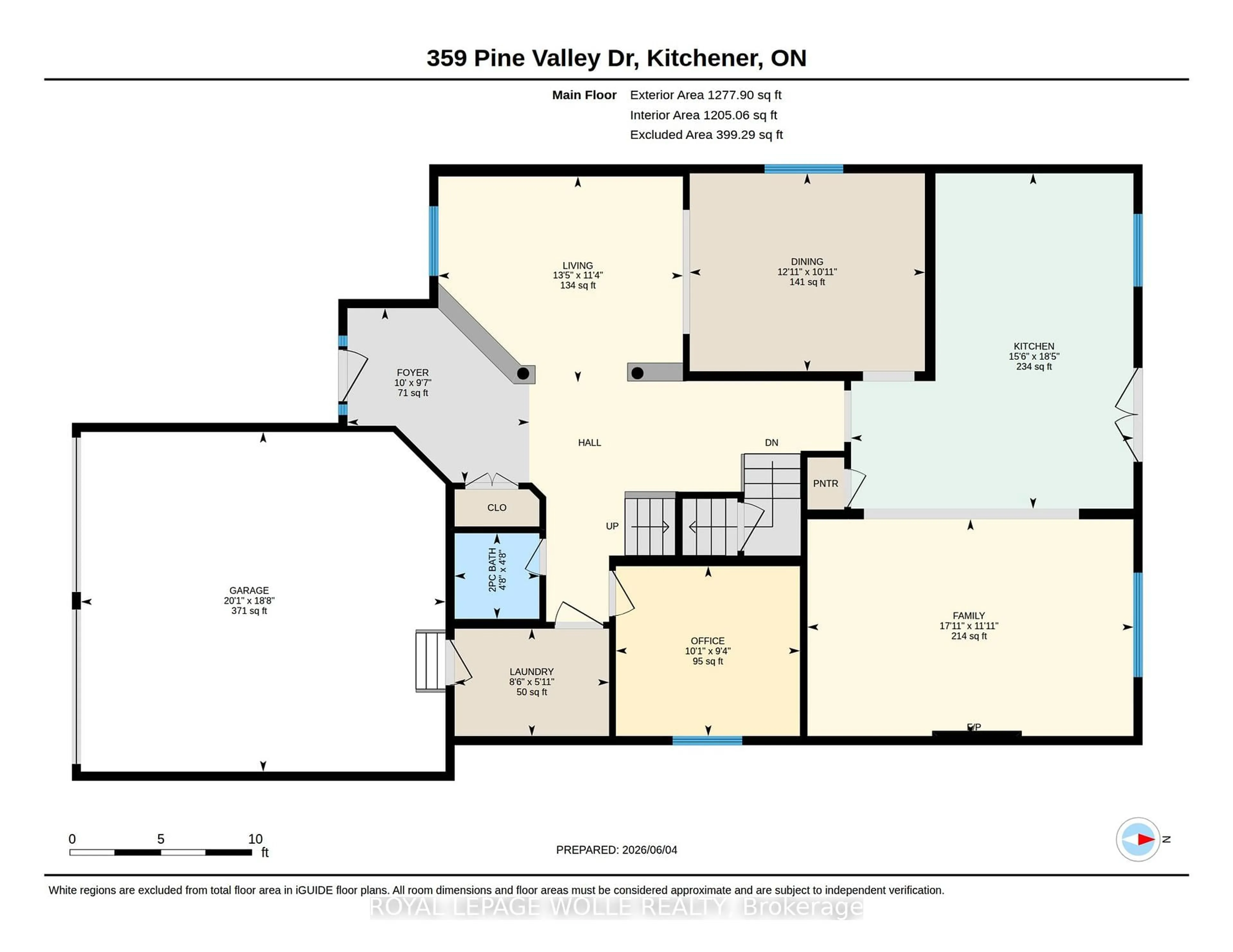 Floor plan for 359 Pine Valley Dr, Kitchener Ontario N2P 2V4