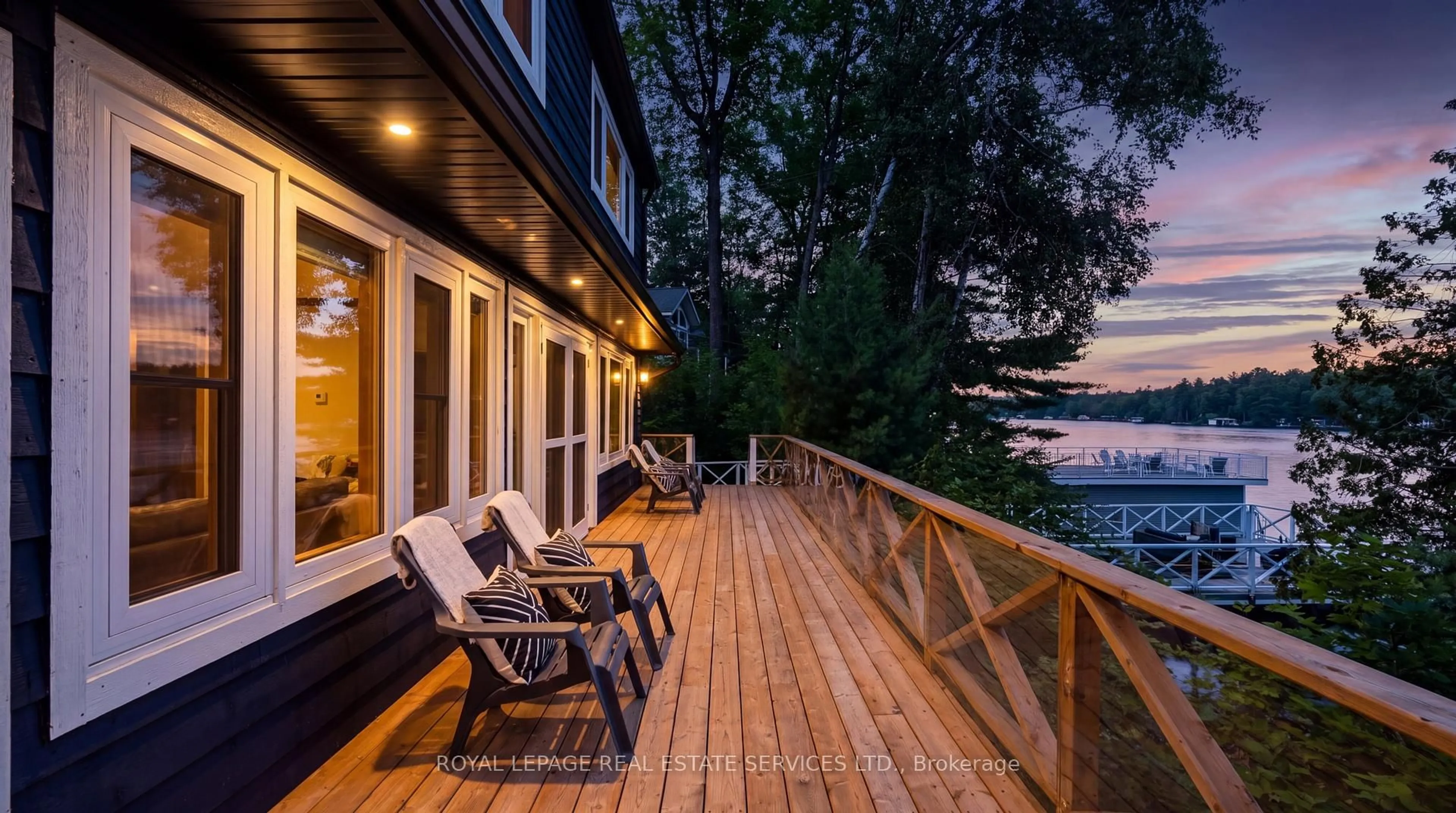 Patio, water/lake/river/ocean view for 1024 Lidsley Rd, Muskoka Lakes Ontario P1P 1R2