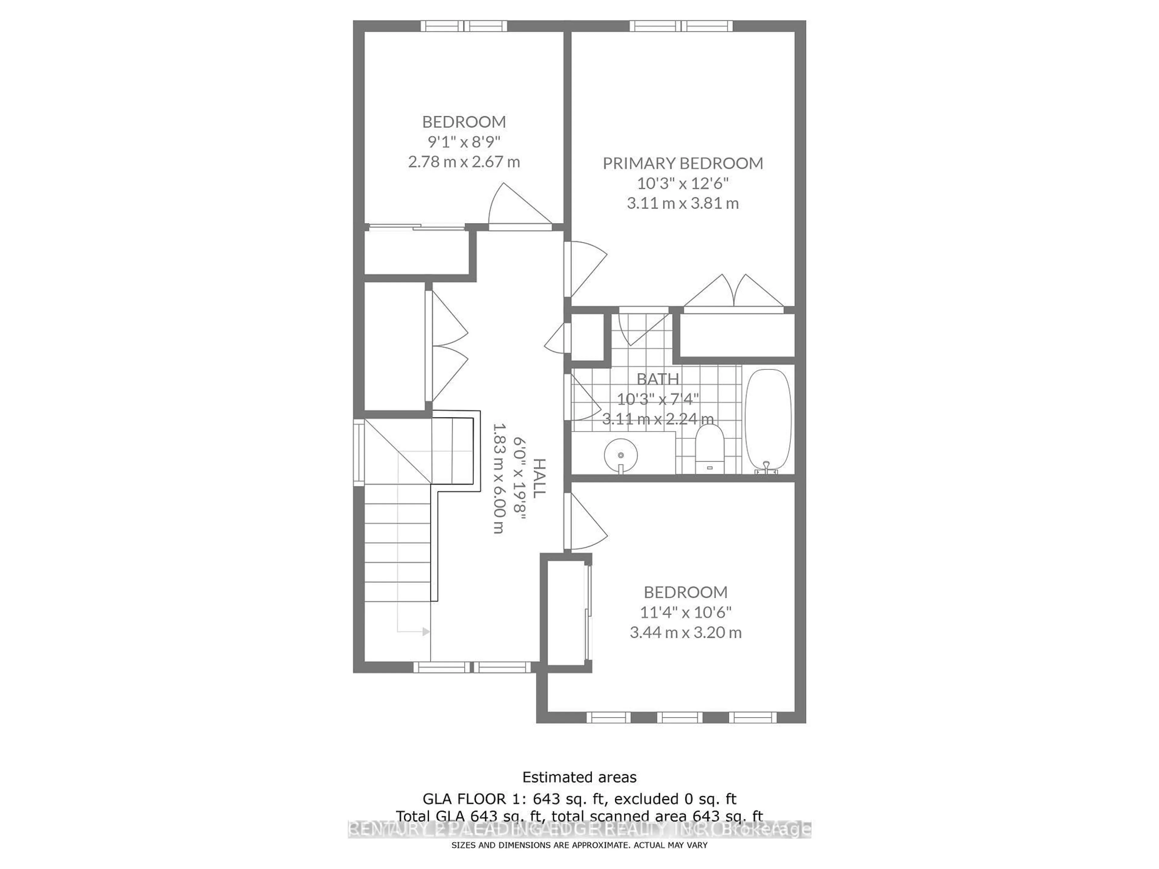 Floor plan for 26 Duncan Ave, Brantford Ontario N3T 0C4