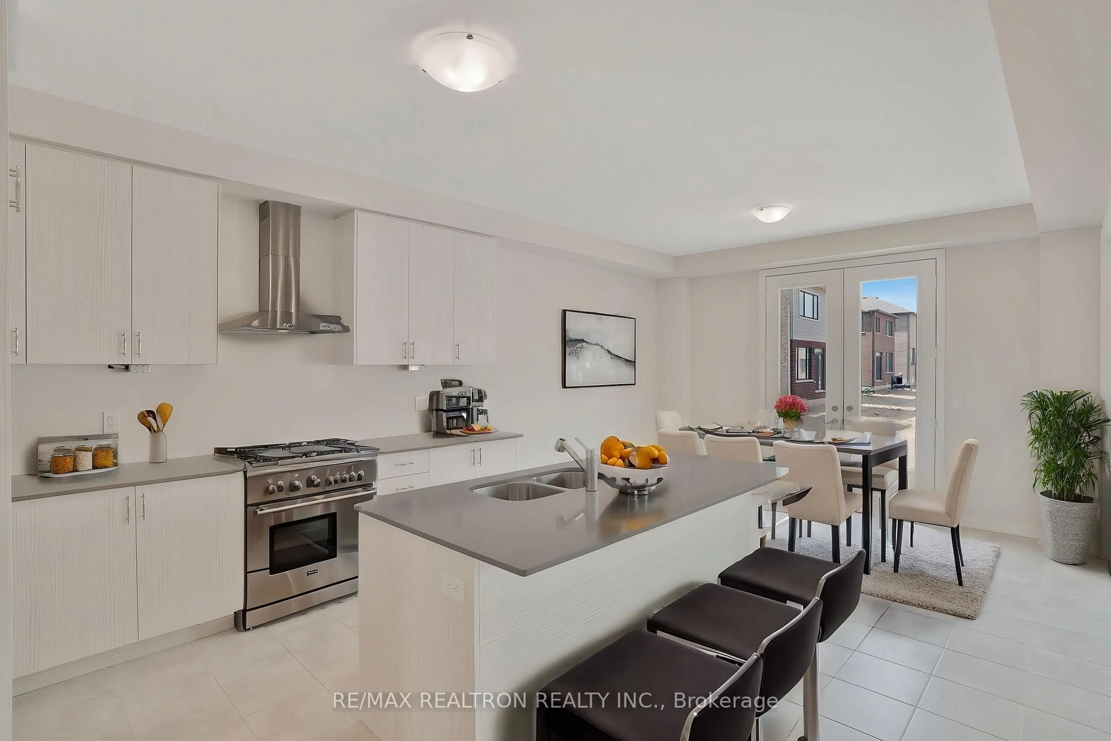 Open concept kitchen, ceramic/tile floor for 184 Leslie Davis St, North Dumfries Ontario N0B 1E0