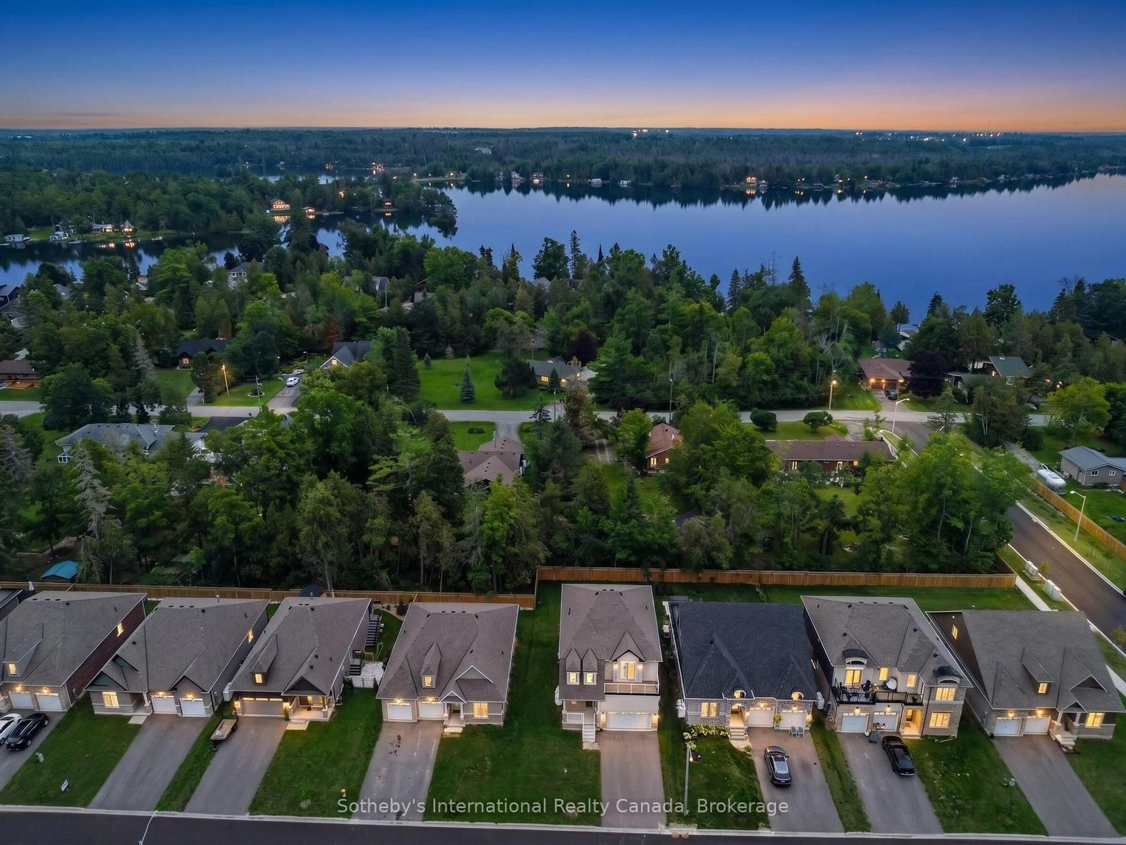 A pic from outside/outdoor area/front of a property/back of a property/a pic from drone, water/lake/river/ocean view for 9 Hillcroft Way, Kawartha Lakes Ontario K0M 1A0